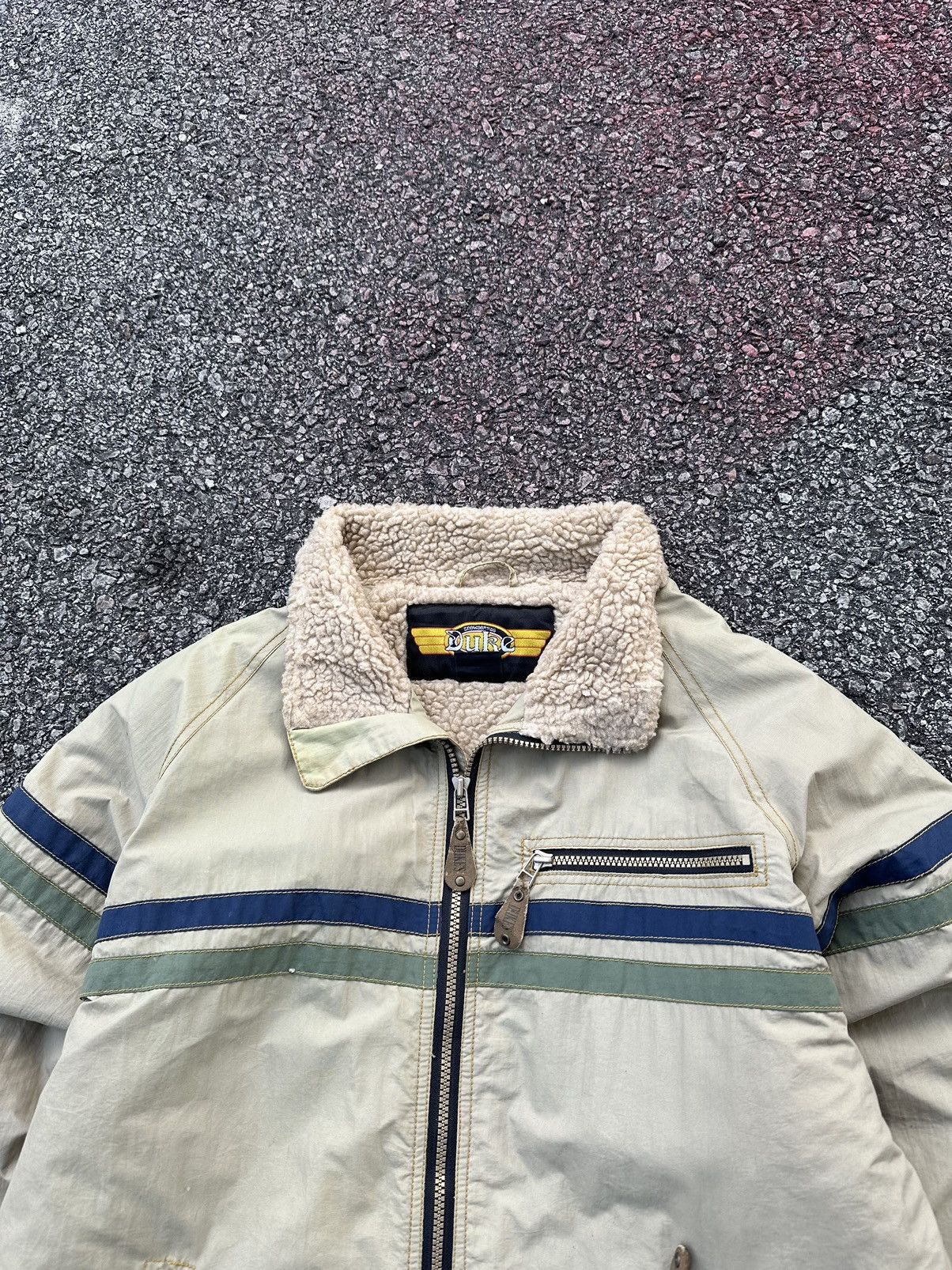 Vintage 👹Vintage DUKES SNOWBOARDS Fleece Lined Jacket Size US L / EU 52-54 / 3 - 4 Thumbnail