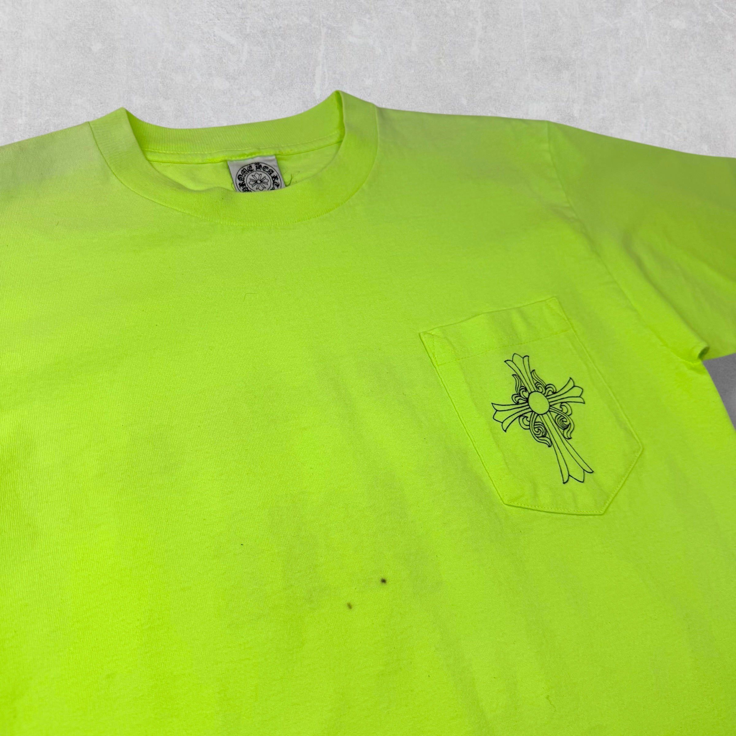 Chrome Hearts Vintage Chrome Hearts NYC Scroll Logo Tee Neon M Size US M / EU 48-50 / 2 - 4 Thumbnail