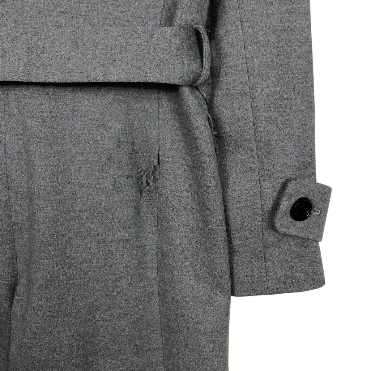 Yohji Yamamoto 🔥VINTAGE WOOL LONG JACKET BELTED INED MULTI POCKETS Size M / US 6-8 / IT 42-44 - 13 Thumbnail