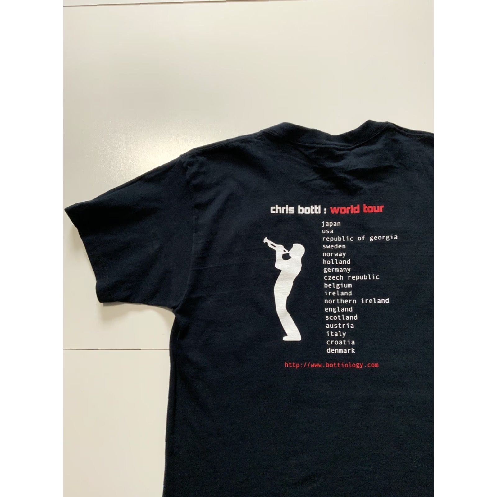Fruit Of The Loom VINTAGE Chris Botti Trumpet Jazz World Tour 2 Sided Graphic T-Shirt L Mens Black 2000s Y2K Size US L / EU 52-54 / 3 - 4 Thumbnail