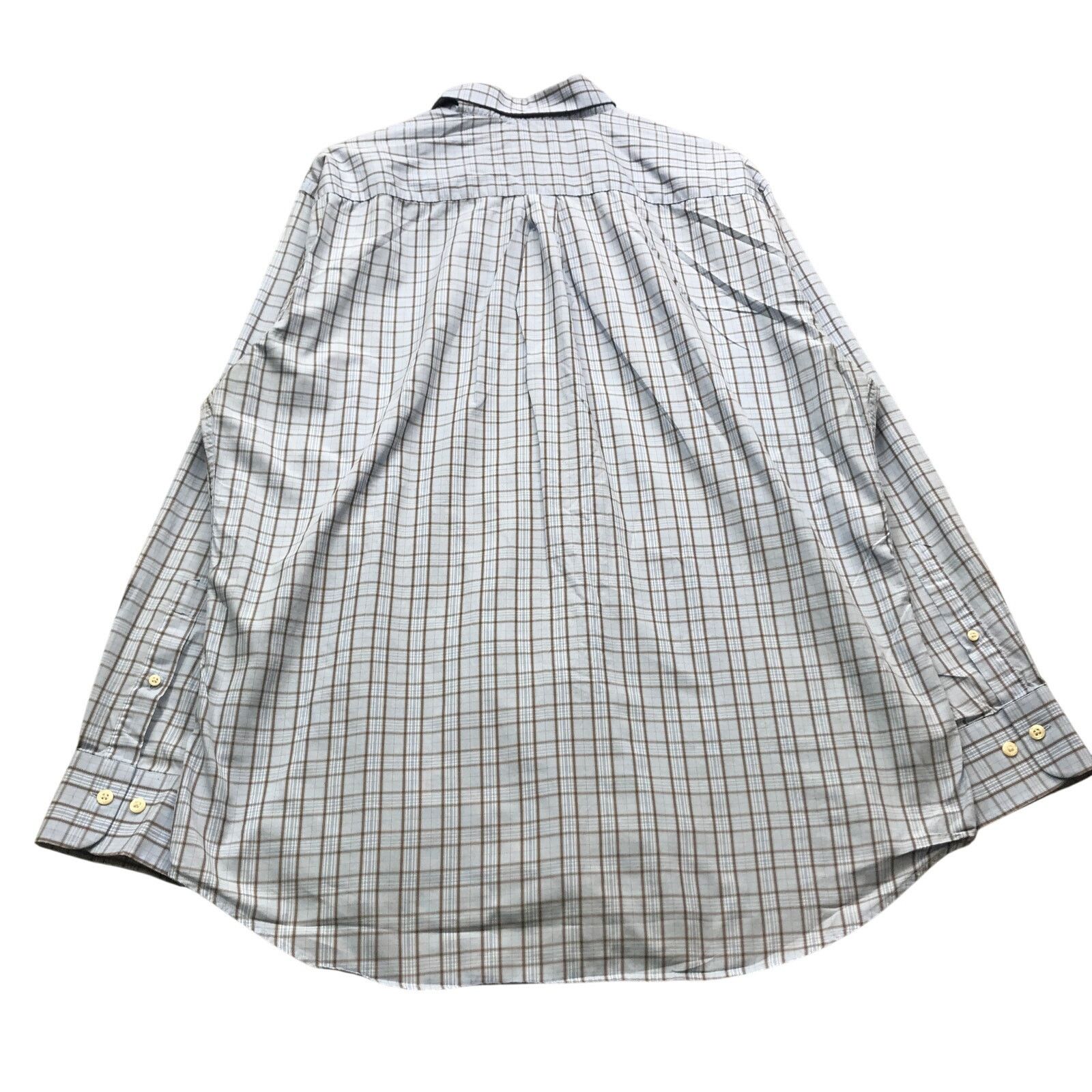 Peter Millar Peter Millar Button Down Dress Shirt Men XL Blue Plaid Check Size US XL / EU 56 / 4 - 2 Thumbnail