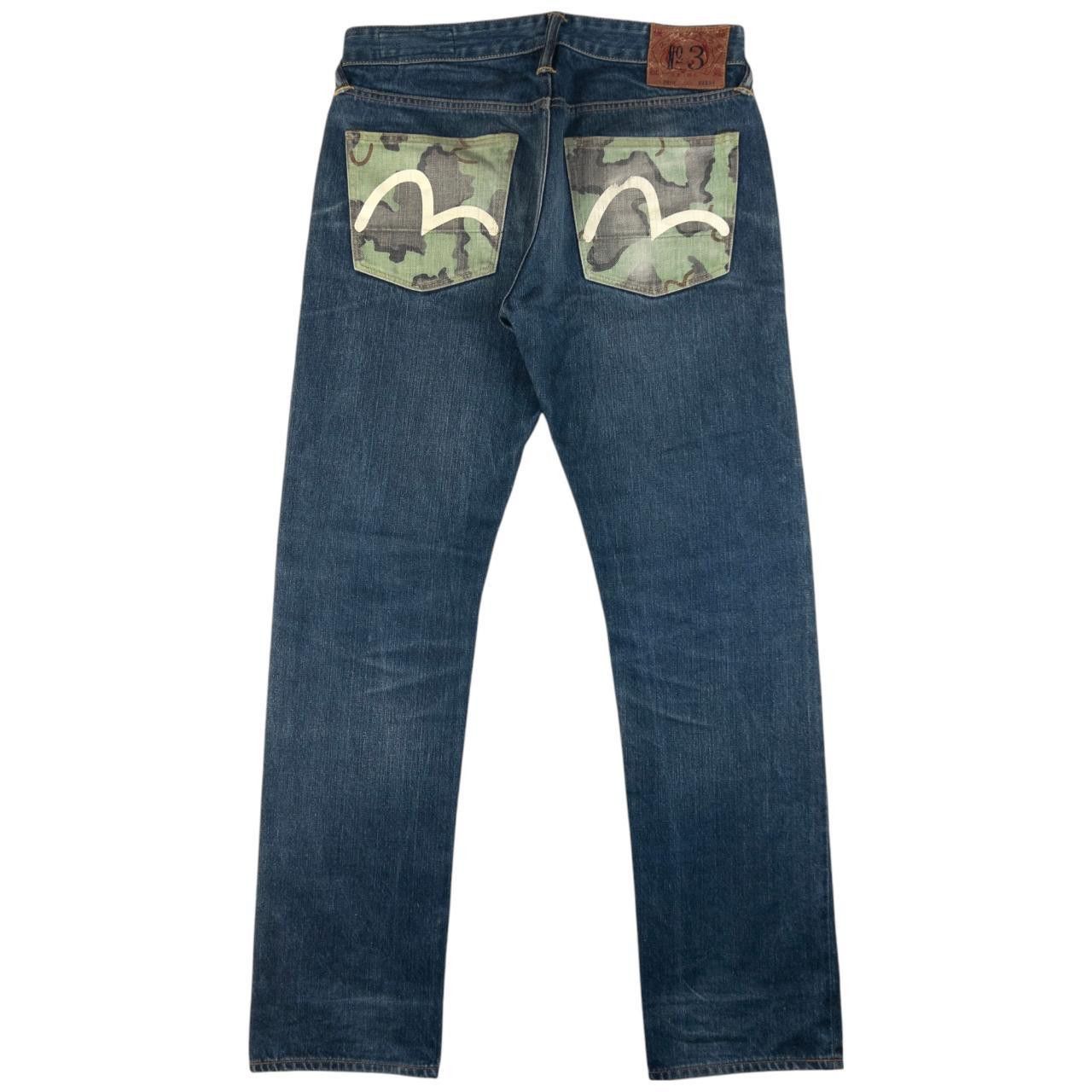 Evisu Vintage Evisu Double Camo Gull Japanese Denim Jeans Size W31 Size US 31 - 2 Thumbnail
