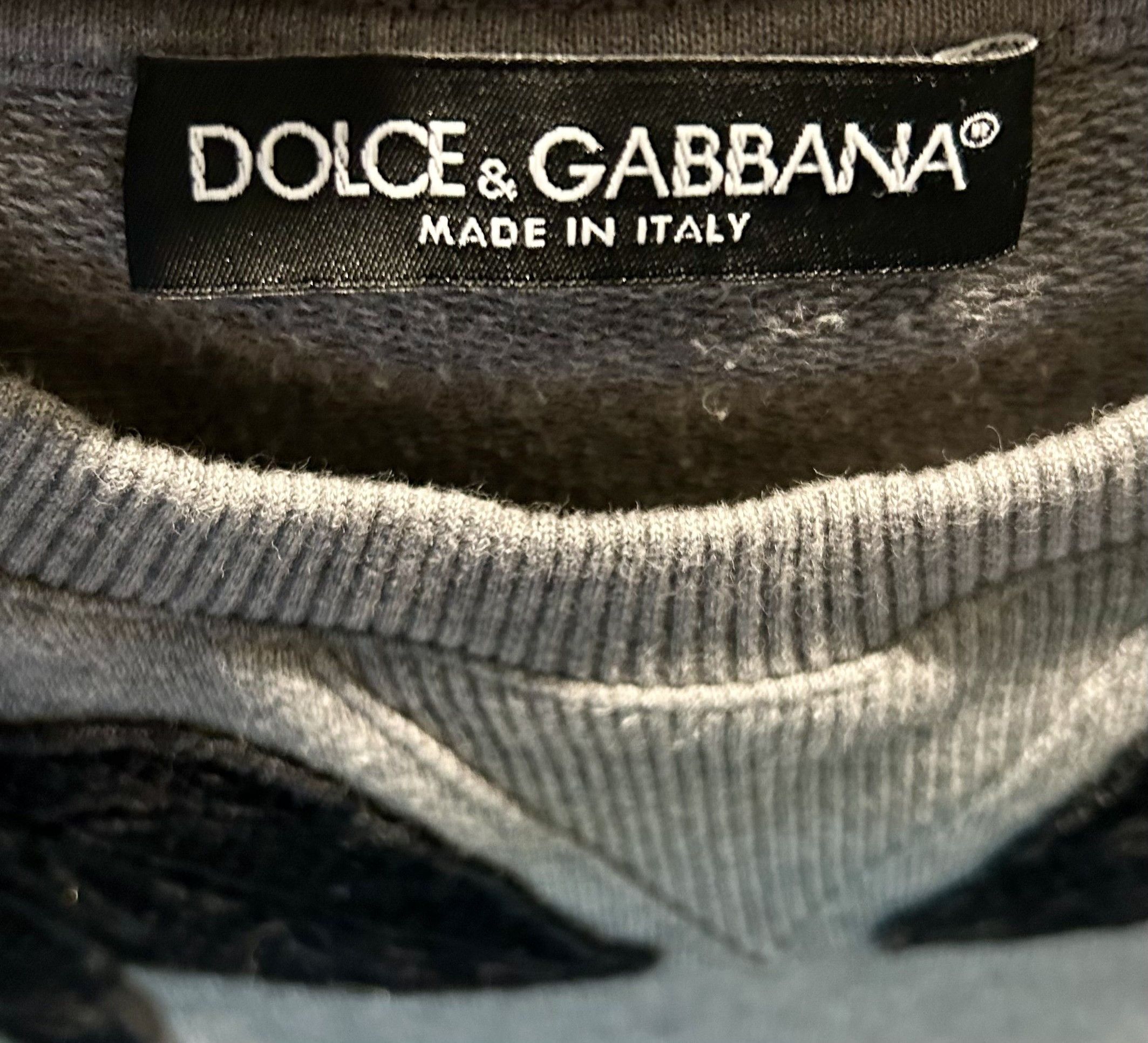Dolce & Gabbana Dolce & Gabbana Gray Sweater Floral Embroidery Pullover Size M / US 6-8 / IT 42-44 - 6 Thumbnail