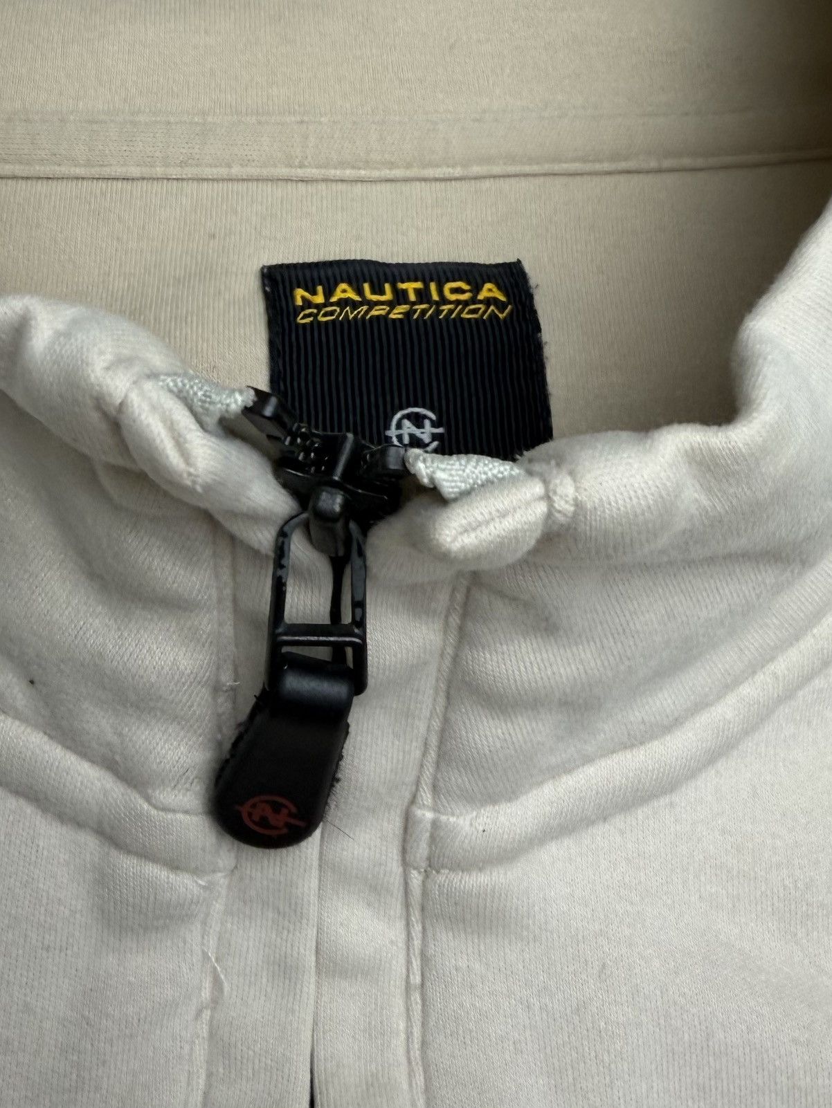 Nautica Vtg Nautica Competition Qtr Zip Cotton Cream XXL Size US XXL / EU 58 / 5 - 5 Thumbnail