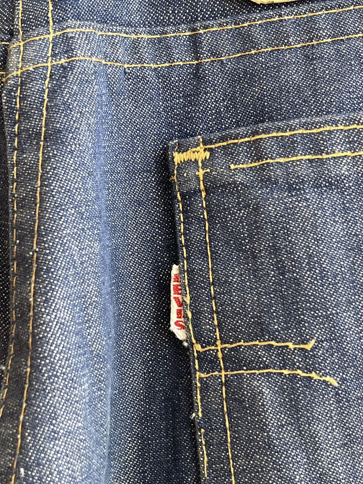 Levi's 6037 Big E Tab Talon Zip Fly Straight Fit Denim Jeans 60s Size 26" / US 2 / IT 38 - 8 Thumbnail