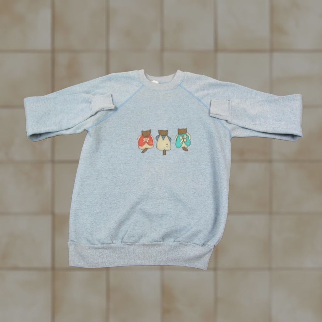 Vintage Vintage Pannill Sweatshirt Womens XL Blue Pullover Logo 80s Raglan Graphic Print Fleece Cotton Polyester United States Size XL / US 12-14 / IT 48-50 - 1 Thumbnail