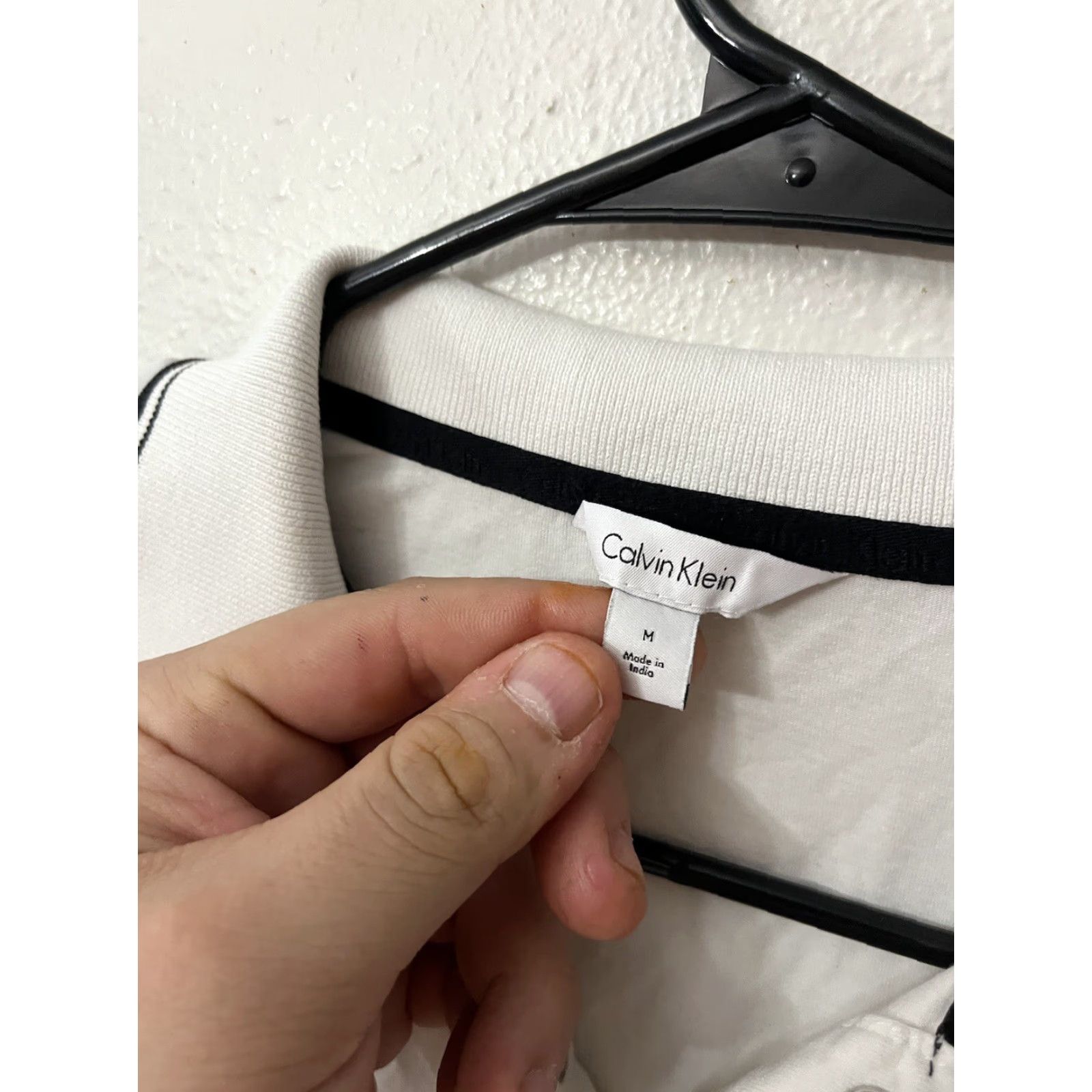 Calvin Klein VINTAGE Calvin Klein Polo Shirt Short Sleeve White Mens M Polo Shirts White Calvin Klein Liquid Touch 90s Logo Mens Size US M / EU 48-50 / 2 - 4 Thumbnail