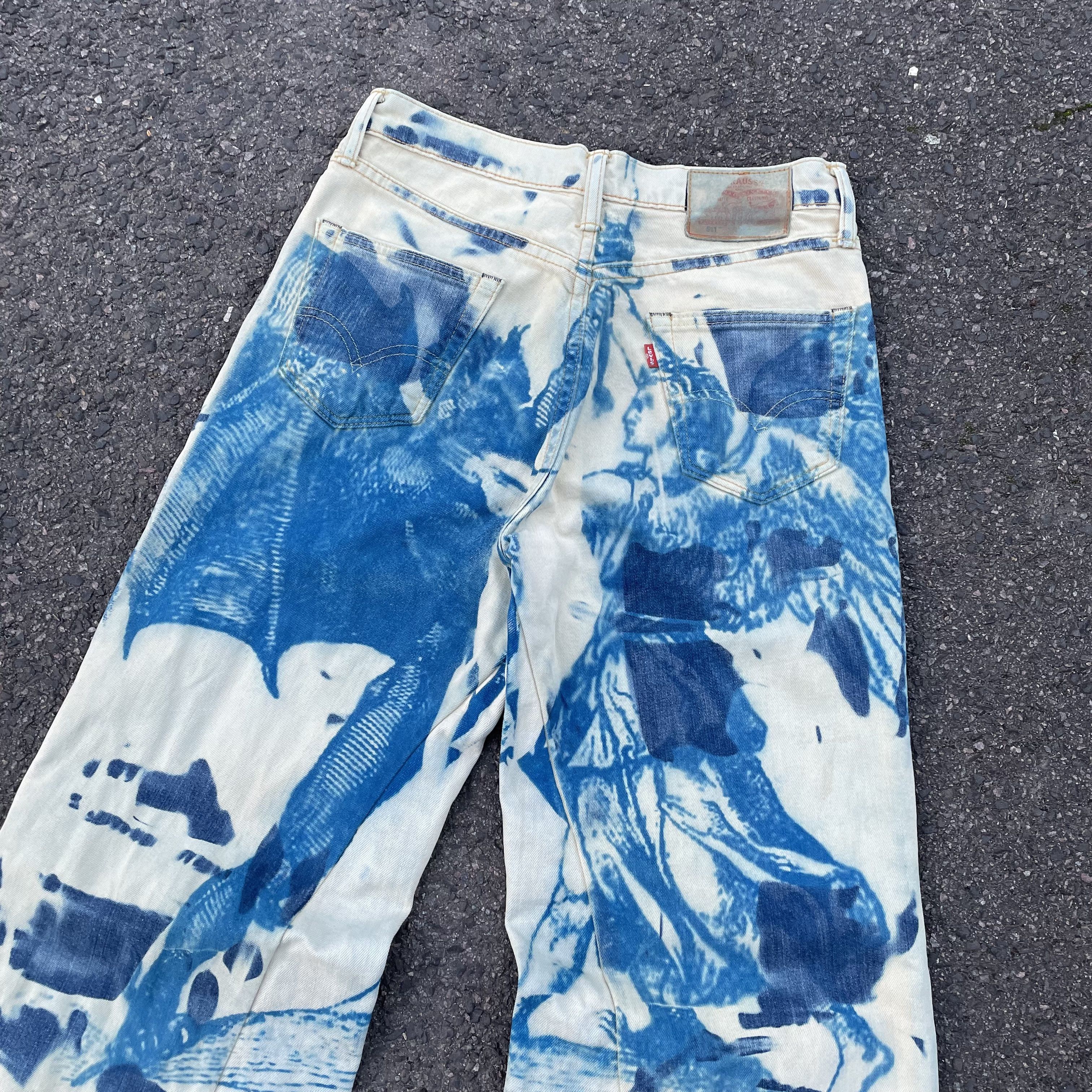 Levi's Custom baggy Levi's Jeans japanese style art Y2K Grunge Alt Size US 30 / EU 46 - 5 Thumbnail