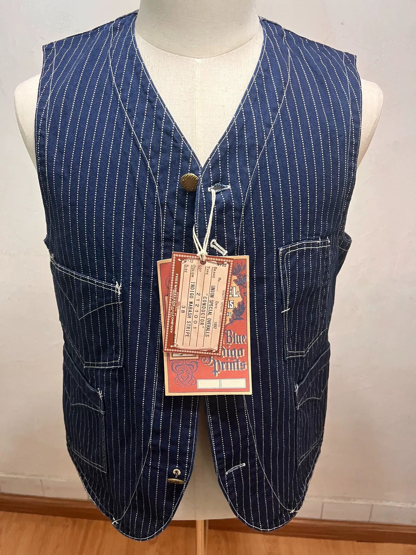 Freewheelers New Freewheelers Striped Vest for Stylish Outfits Size US M / EU 48-50 / 2 - 1 Thumbnail