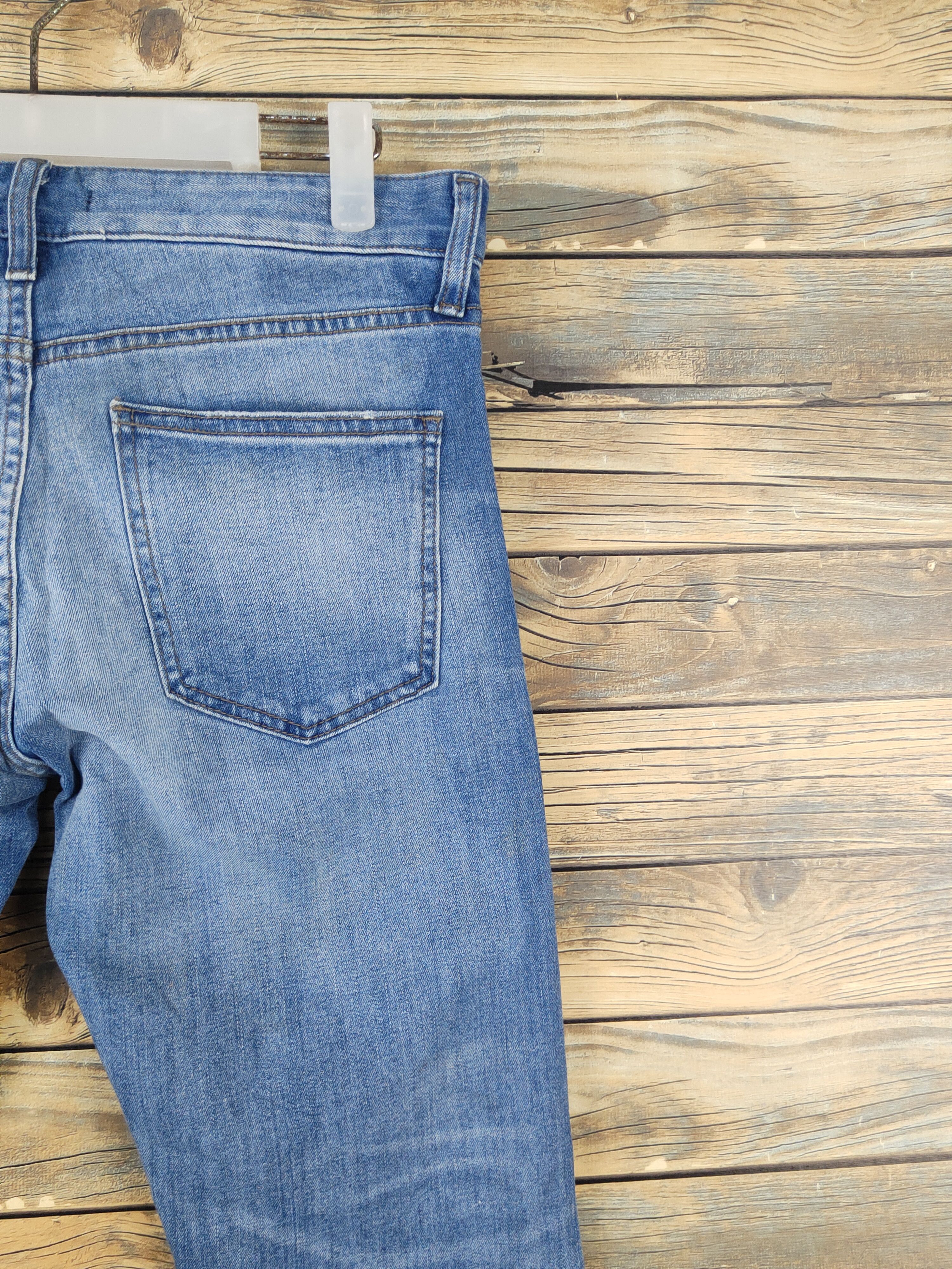 Japanese Brand Uniqlo japan Blue Distressed Ripped denim Jeans #W1699 Size US 32 / EU 48 - 10 Thumbnail