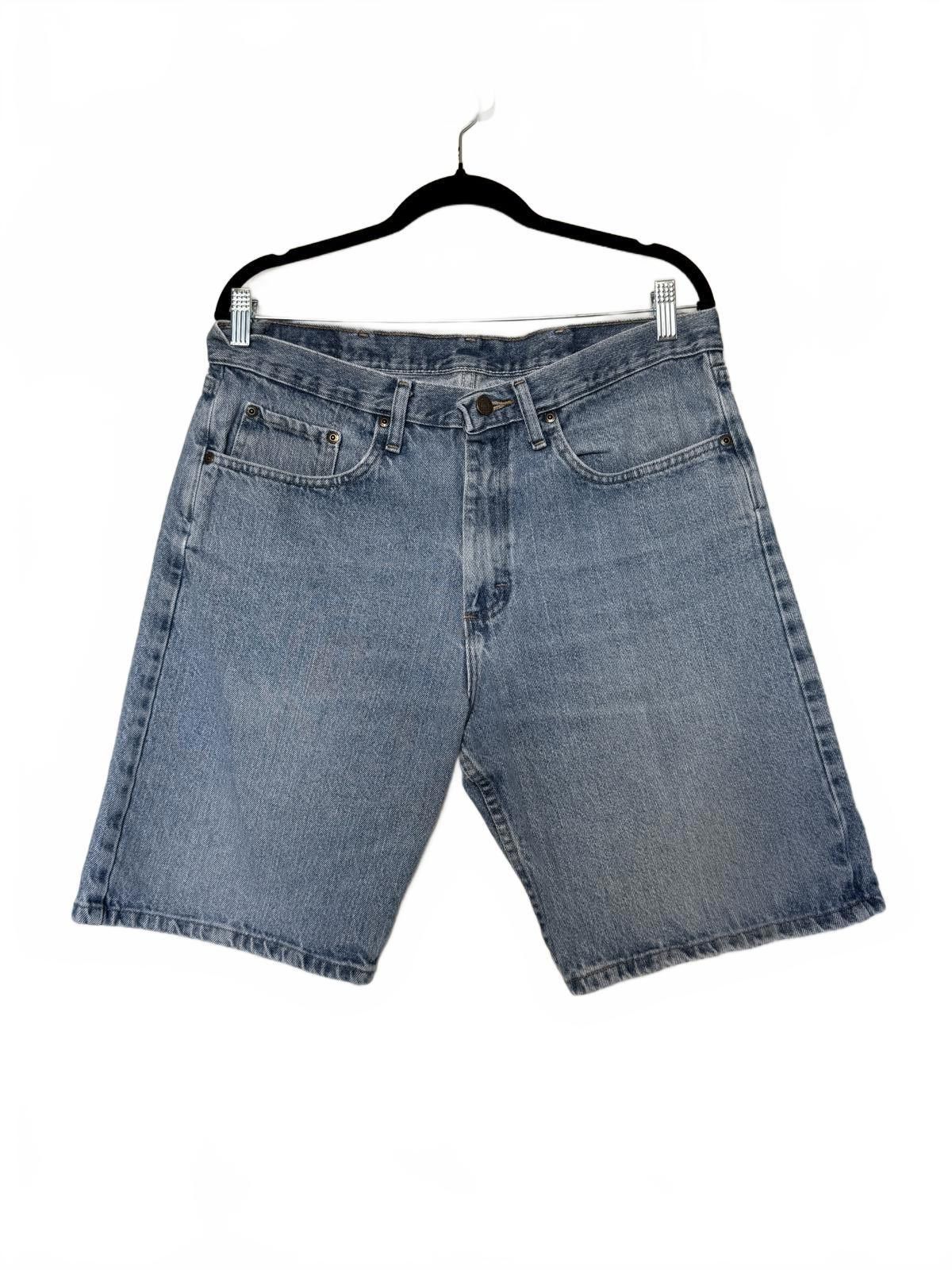 Wrangler Wrangler Blue Denim Cargo Shorts - Classic Style Size US 34 / EU 50 - 4 Thumbnail