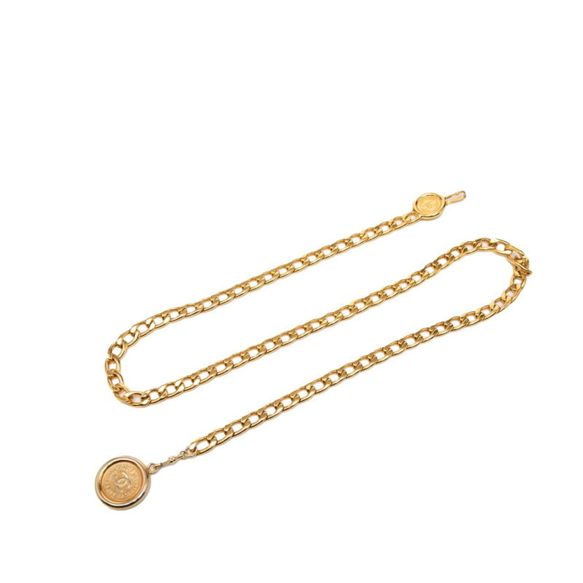 Chanel Chanel Coco Mark 31 RUE CAMBON PARIS Chain Belt, Gold Plated, Women's, CHANEL Size ONE SIZE - 1 Thumbnail