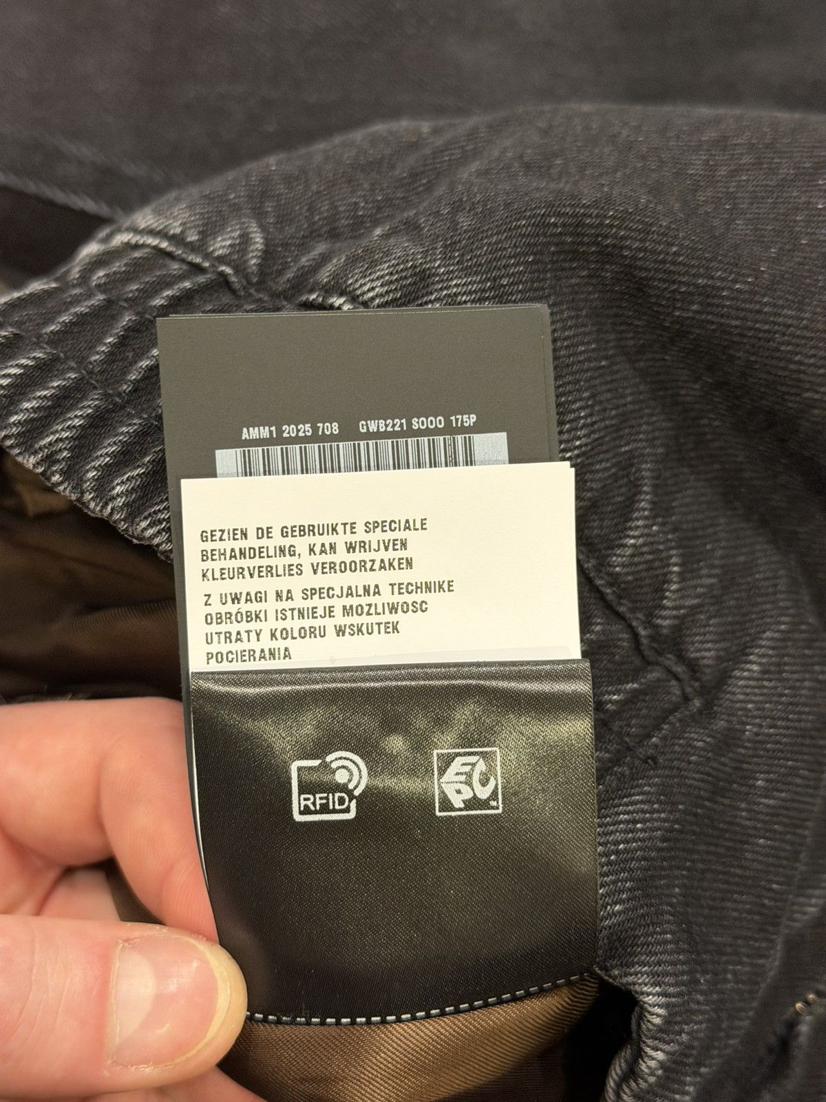 Miu Miu Miu Miu Padded Black Denim Work Jacket w/ Corduroy Collar Size US XL / EU 56 / 4 - 14 Thumbnail