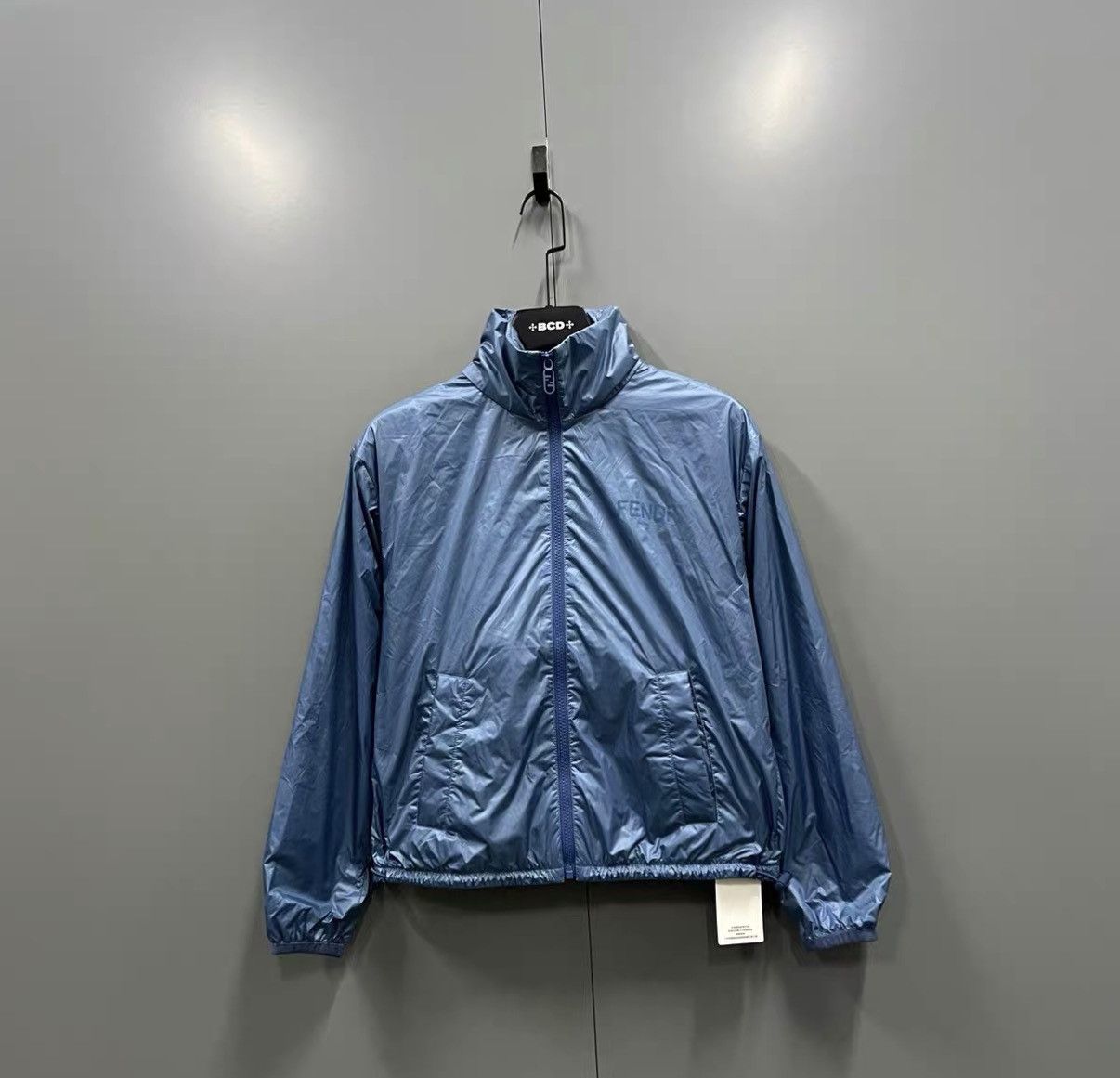 Fendi FENDI Blue Logo Printed Coat J41 Size XS / US 0-2 / IT 36-38 - 2 Thumbnail
