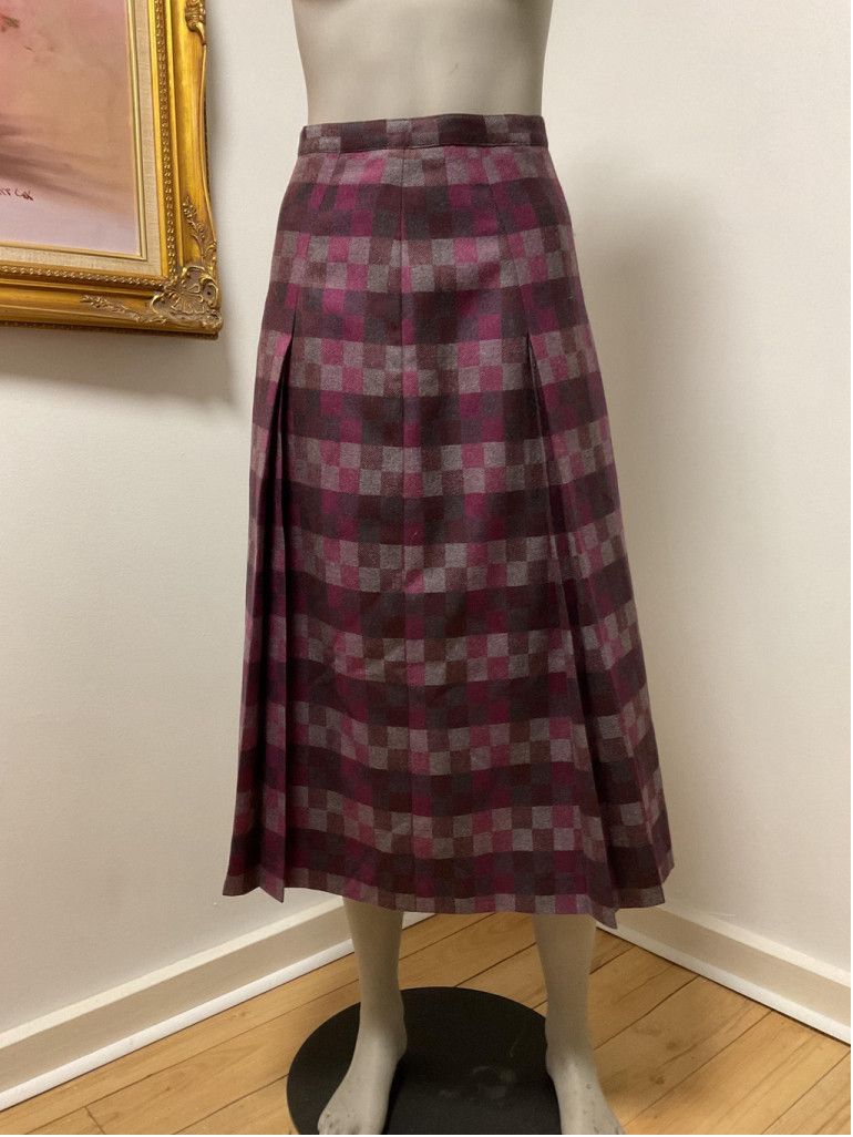 Vintage 1970s Lady Heritage Women’s Vintage Wool Blazer & Skirt Suit Size L / US 10 / IT 46 - 6 Thumbnail