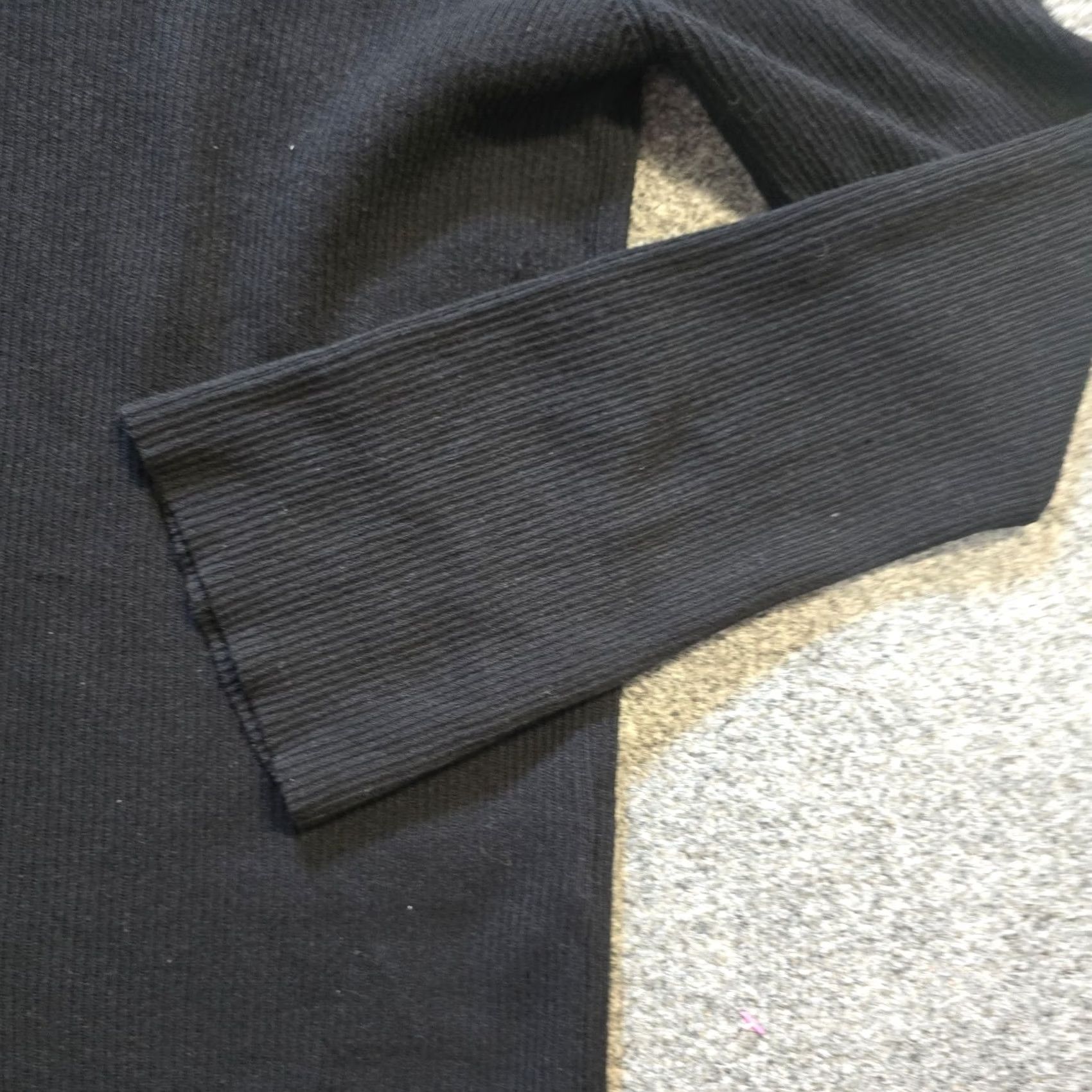 Topshop Topshop Sweater Cardigan Womens Size 10 Black Ribbed Knit Button Capsule Neutral Buttoned Cardigan Season Winter Spring Fall Regular Women Size L / US 10 / IT 46 - 4 Thumbnail
