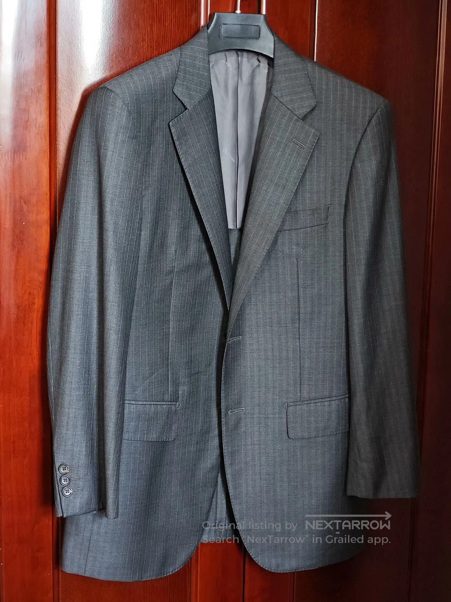 Loro Piana Loro Piana Gray Stripe Wool Blazer. Size US M / EU 48-50 / 2 - 1 Thumbnail