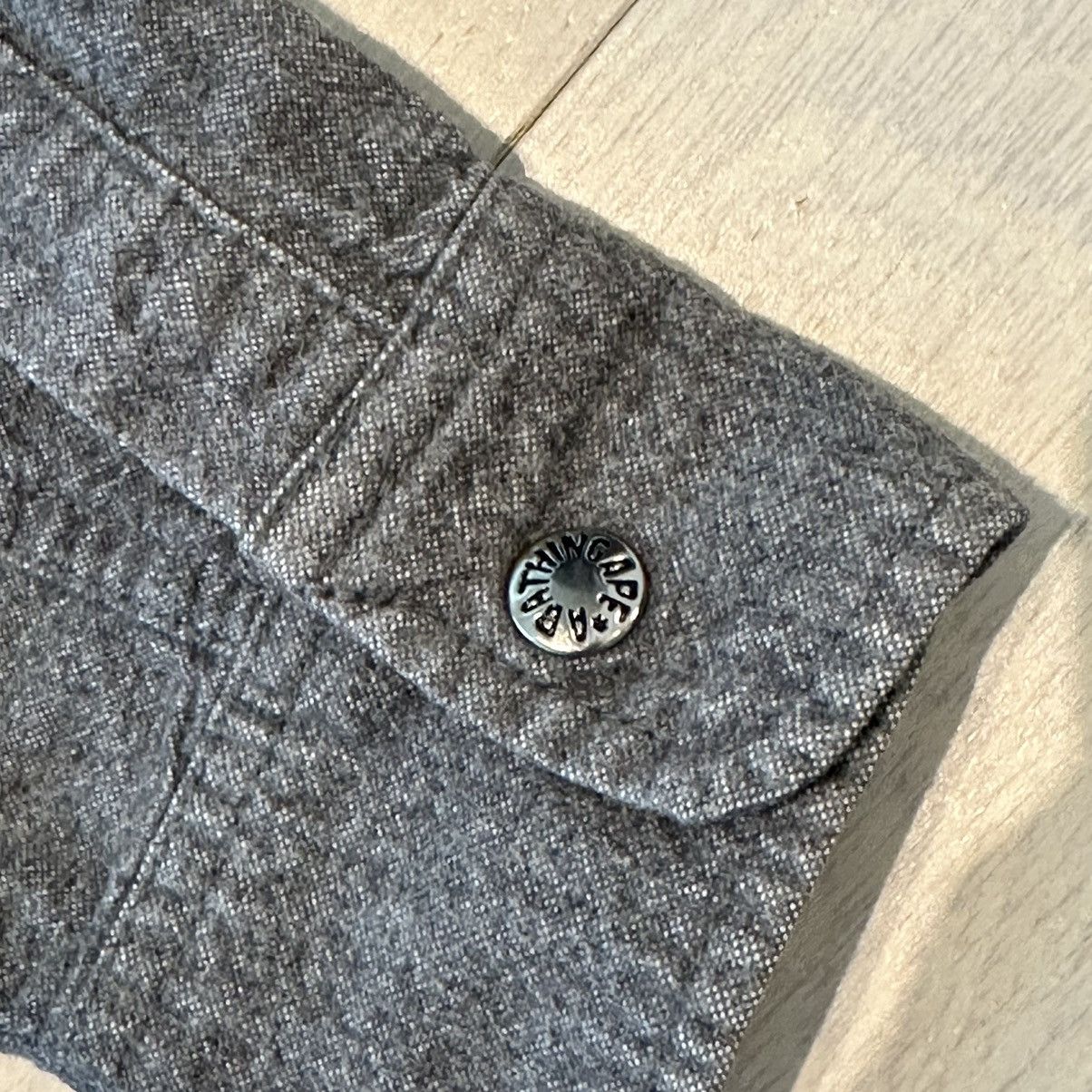 Nigo BAPE FLANNEL LONG SLEEVES BUTTON BTD SHIRT S Size US S / EU 44-46 / 1 - 6 Thumbnail