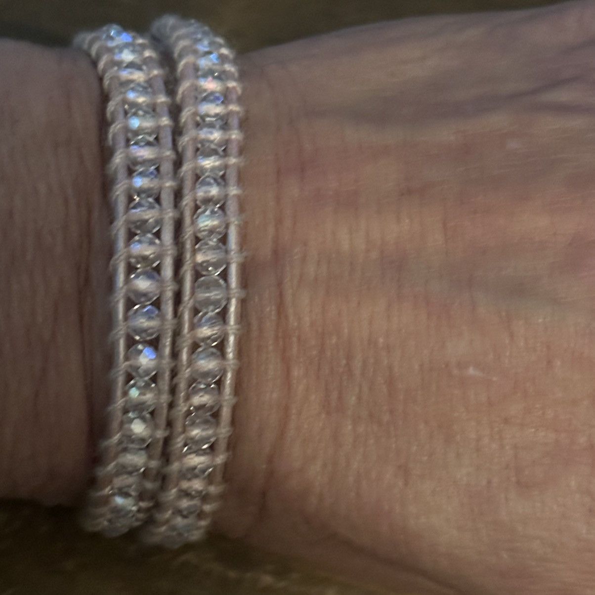 Other Victoria Emerson beige woven crystal bead wrap bracelet Size ONE SIZE - 4 Thumbnail