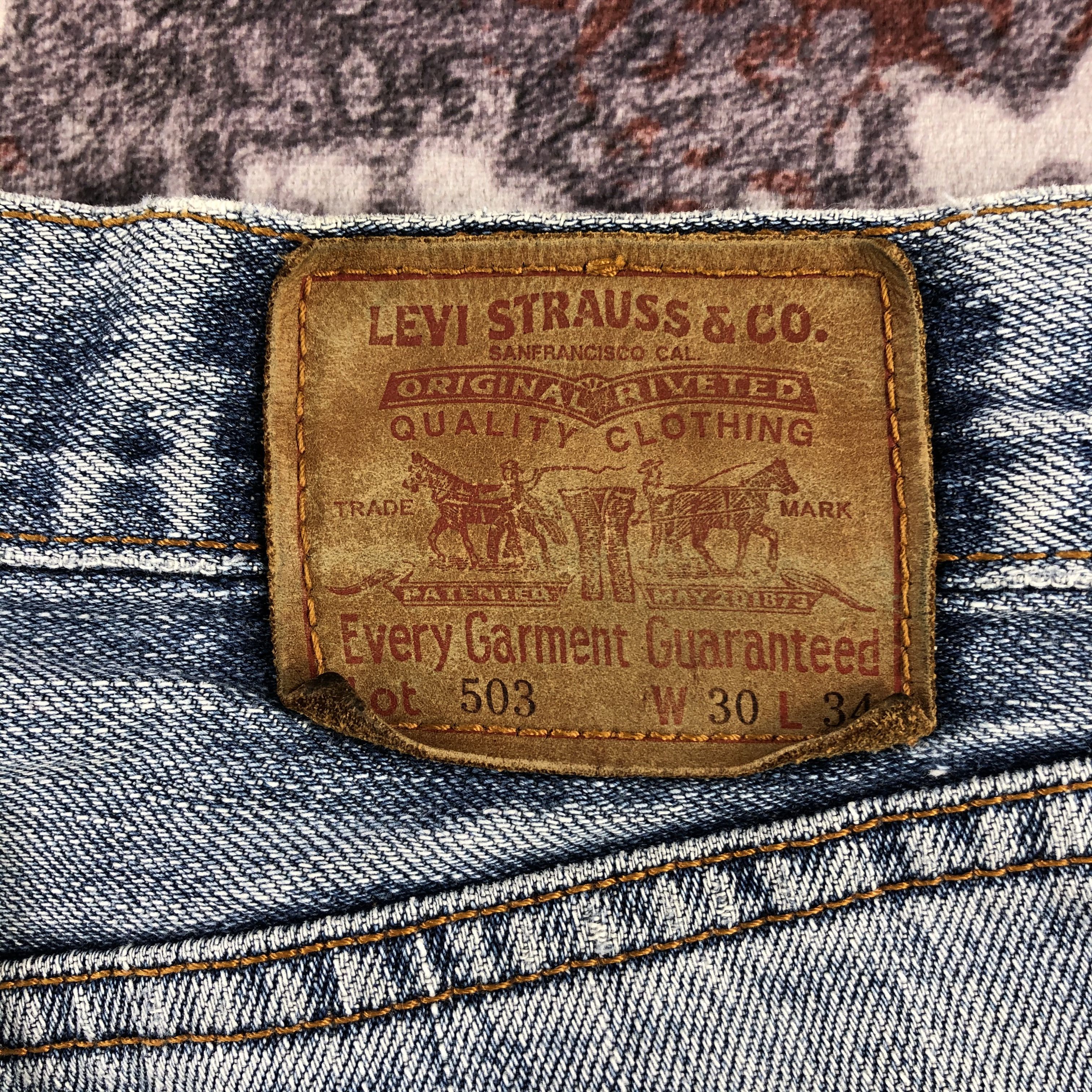 Levi's × Vintage Vintage 90s Blue Wash Levis 503 Jeans-JM2801 Size US 31 - 6 Thumbnail