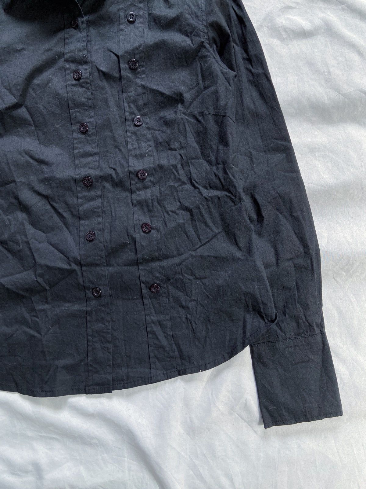 Dolce & Gabbana DOLCE & GABBANA ARCHIVE DOUBLE BUTTONS BLACK SHIRT Size M / US 6-8 / IT 42-44 - 4 Thumbnail