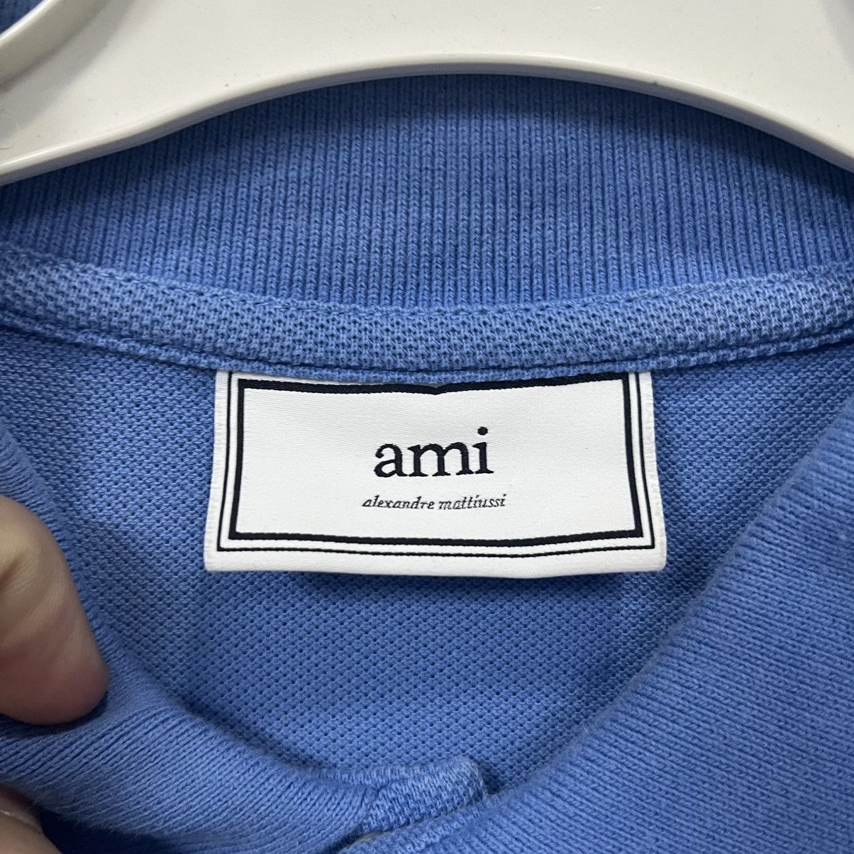 AMI Ami Polo T-shirt Blue Size US L / EU 52-54 / 3 - 10 Thumbnail