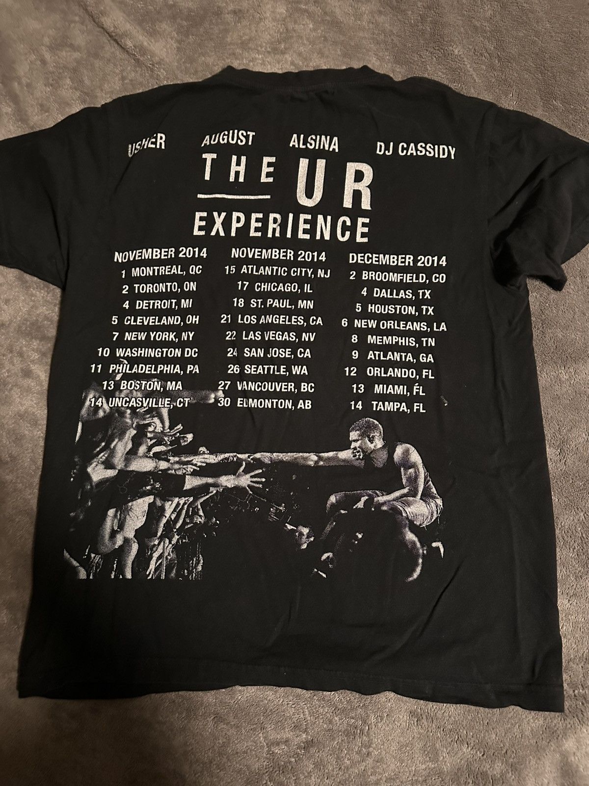 Vintage Usher 2014 UR Tour merch Size US L / EU 52-54 / 3 - 2 Thumbnail