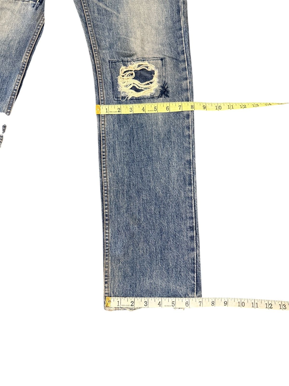 Beams Plus × Japanese Brand Rare Distressed Patchwork Beams Plus Jeans Size US 30 / EU 46 - 13 Thumbnail