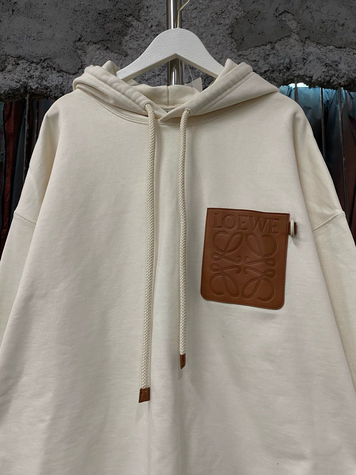 Loewe Loewe Leather Panel Hoodie L 98 New Size L / US 10 / IT 46 - 3 Thumbnail