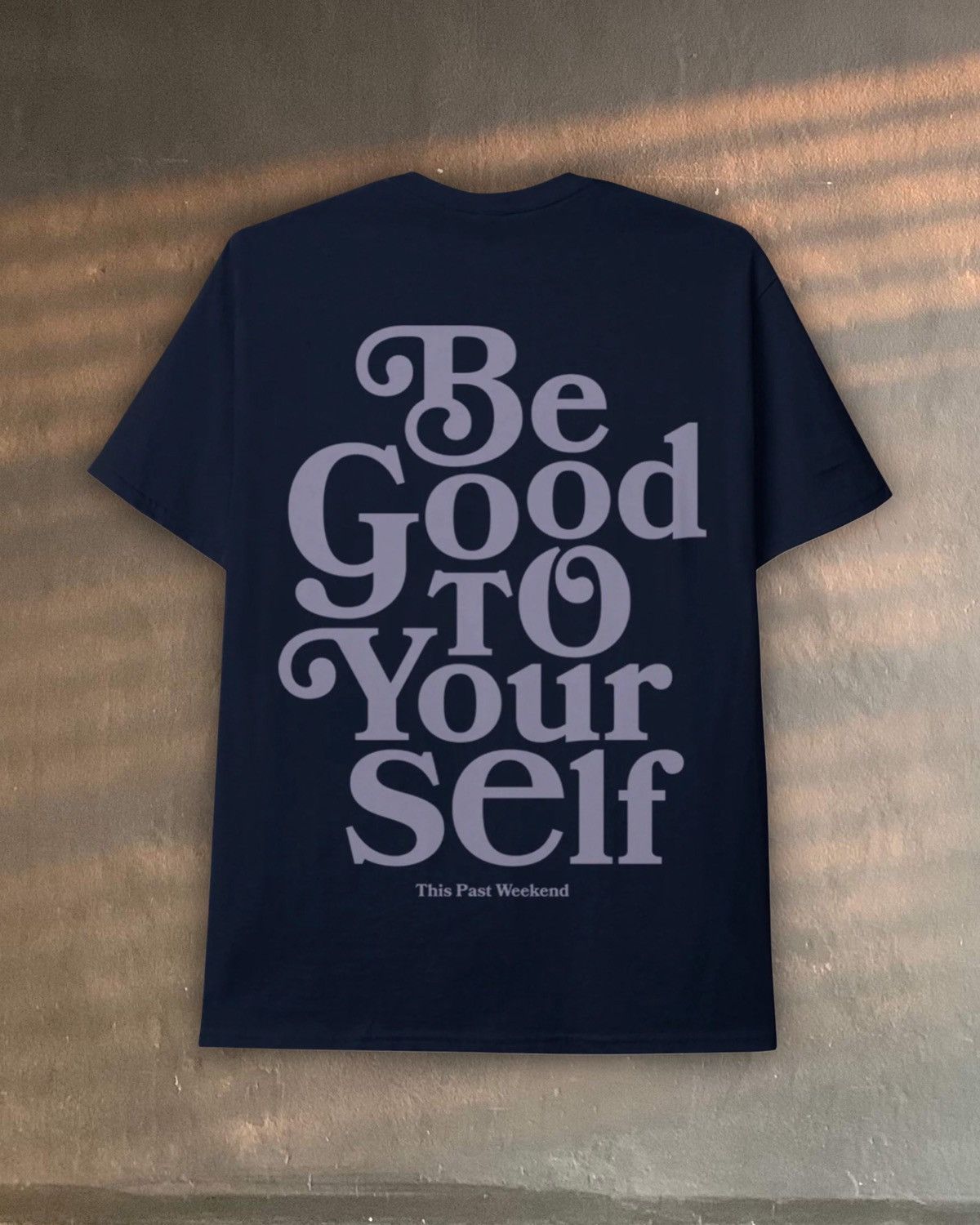 Band Tees theo von be good to yourself bgty smiley t navy past weekend Size US L / EU 52-54 / 3 - 3 Thumbnail
