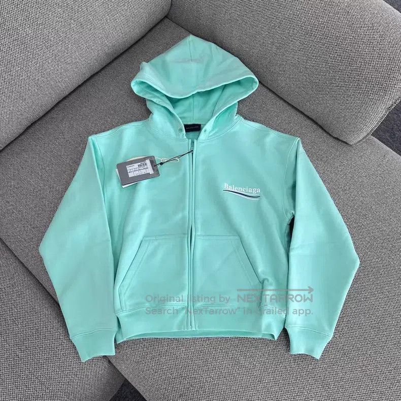 Balenciaga Balenciaga Cola Embroidery Zipper Hooded Long Sleeve Sweat Size US XS / EU 42 / 0 - 1 Thumbnail