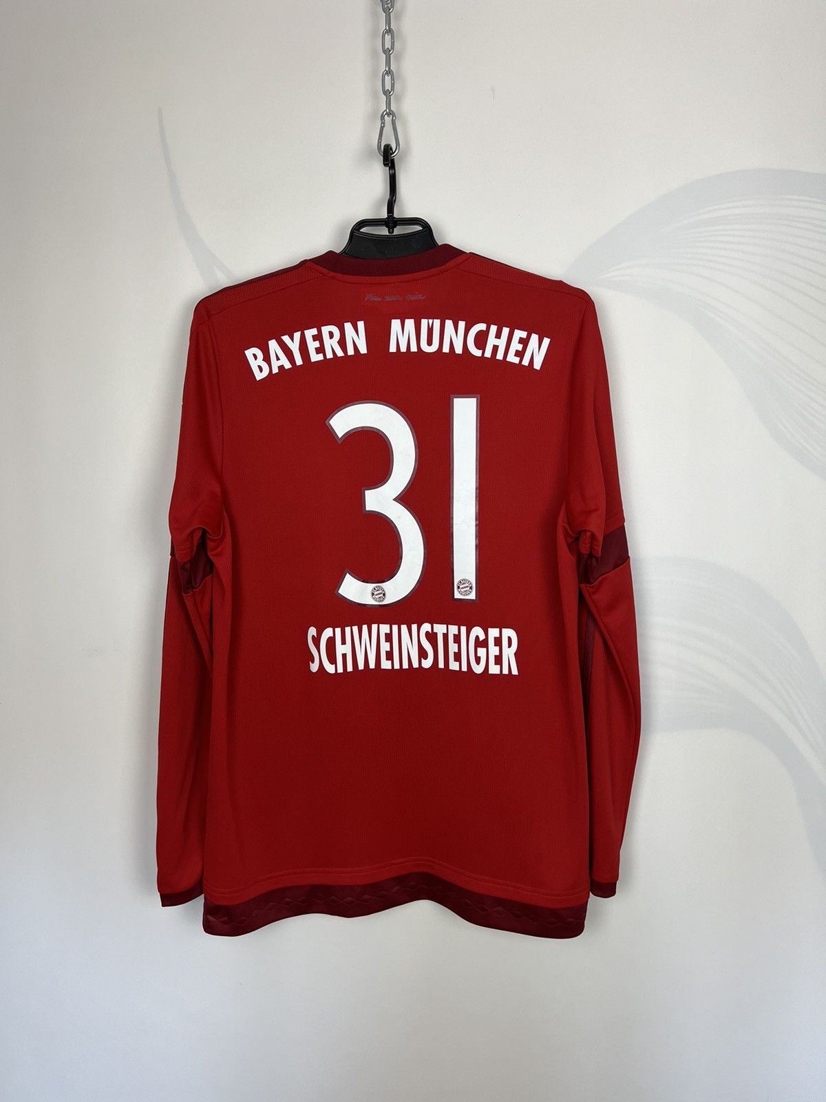 Adidas Bayern Munich 2015-2016 Jersey Schweinsteiger M