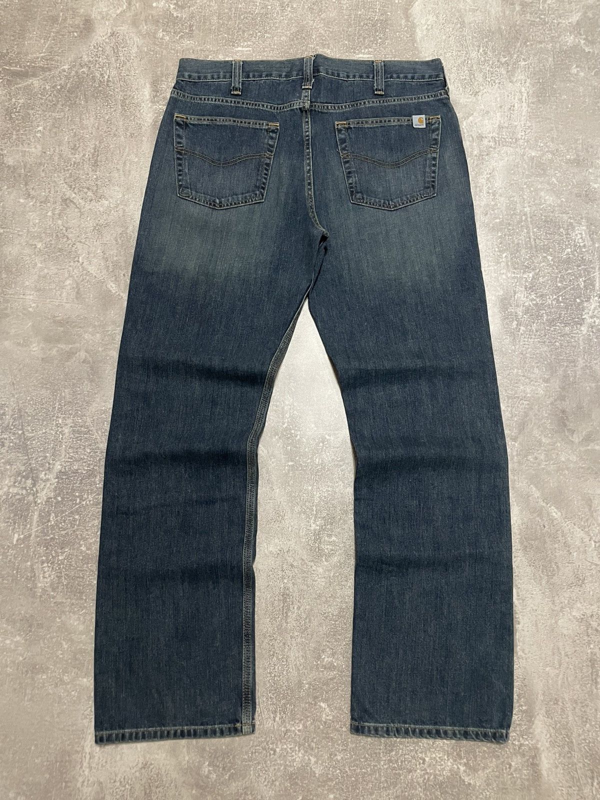 Carhartt × Denime × Vintage Vintage Carhartt Relaxed Straight Denim Jeans 36/34 Size US 36 / EU 52 - 1 Thumbnail