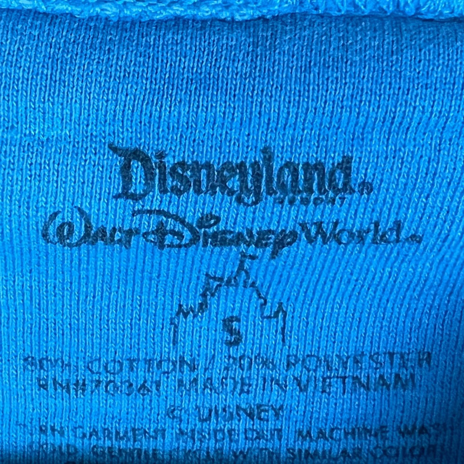 Disney Disneyland World Mens Small Mickey Mouse Blue Retro Crewneck Size US S / EU 44-46 / 1 - 4 Thumbnail