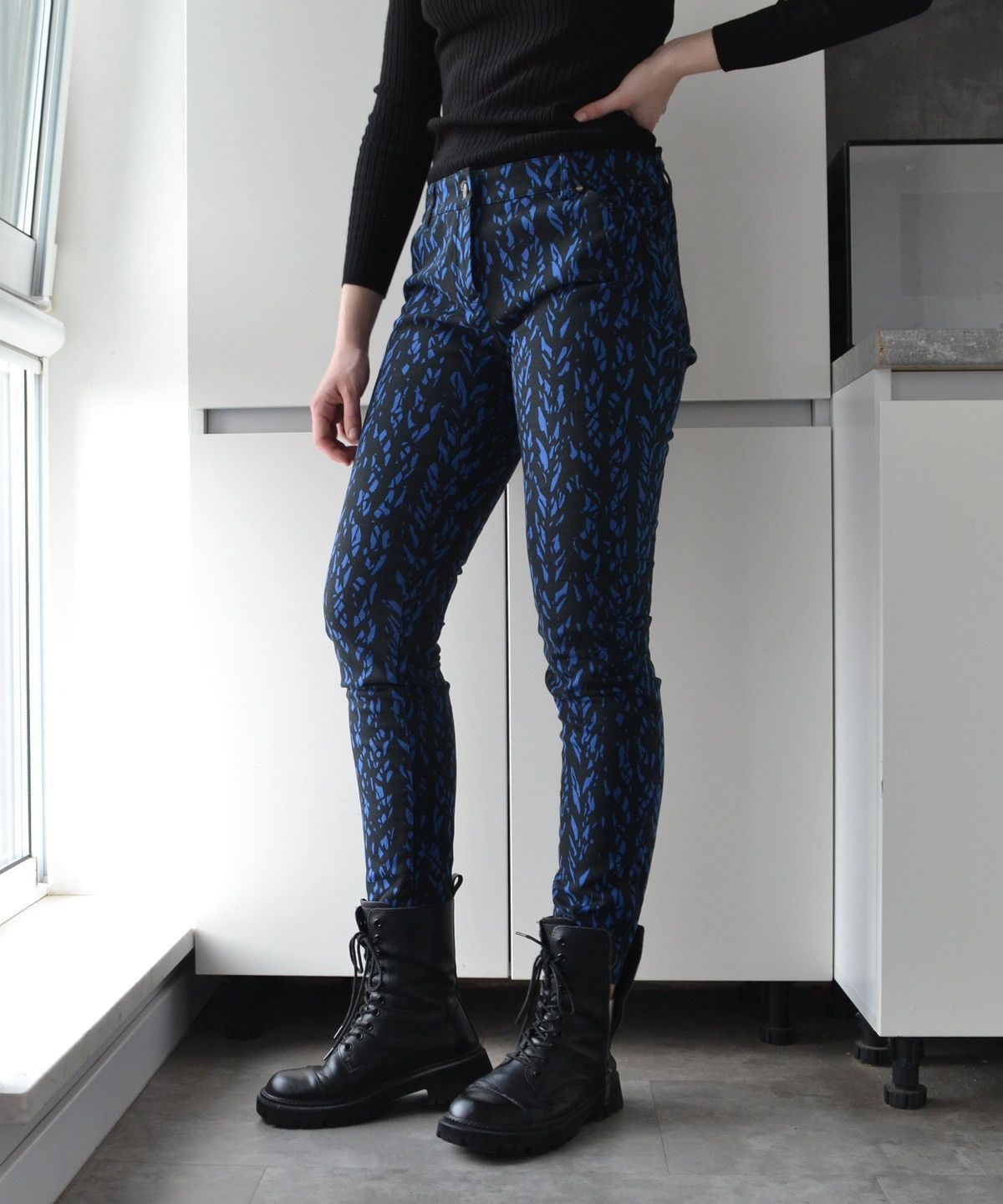 Balenciaga Balenciaga Black Bootcut Slim Fit Denim Trousers