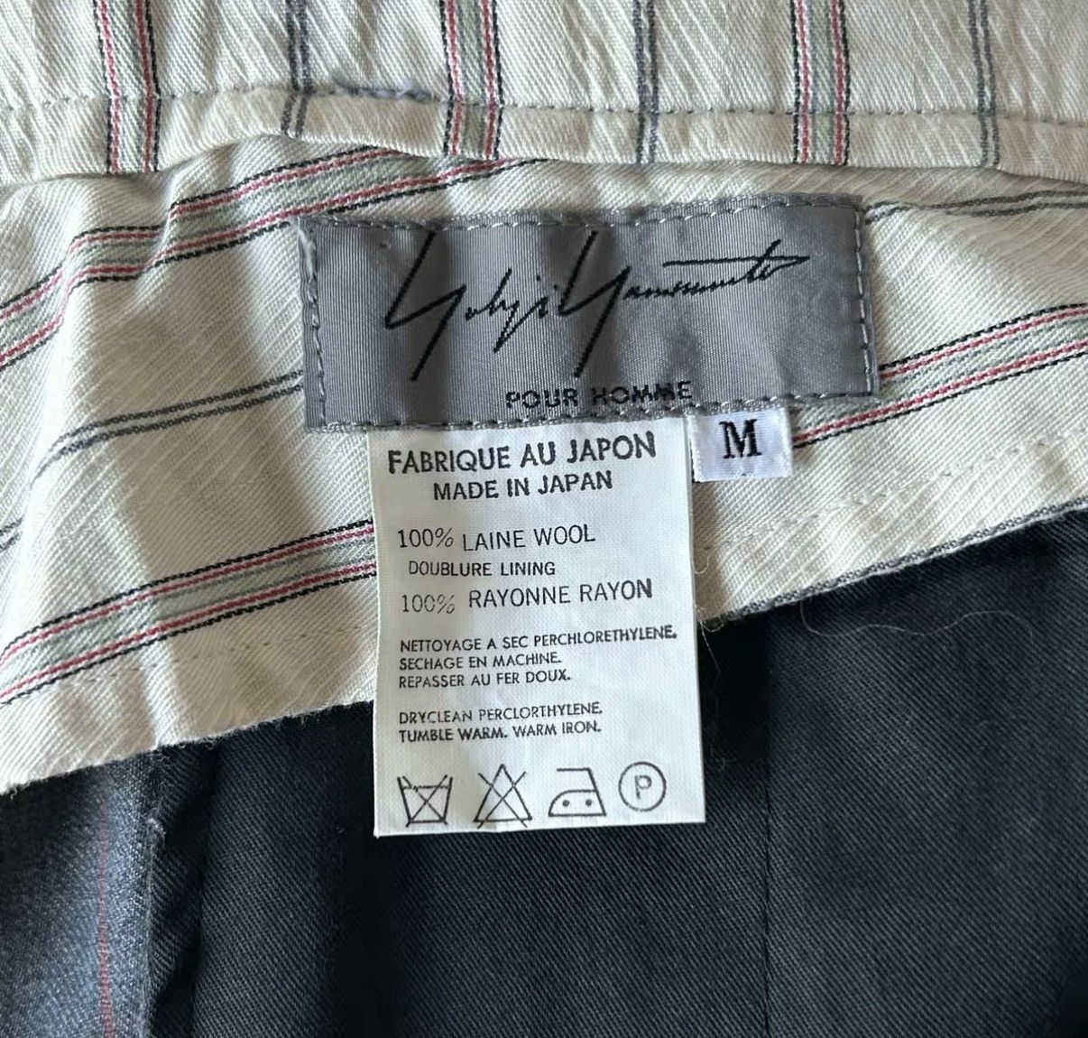 Yohji Yamamoto Yohji Yamamoto Rokumeikan Gray & Orange Striped Trousers K4 Size US 34 / EU 50 - 5 Thumbnail