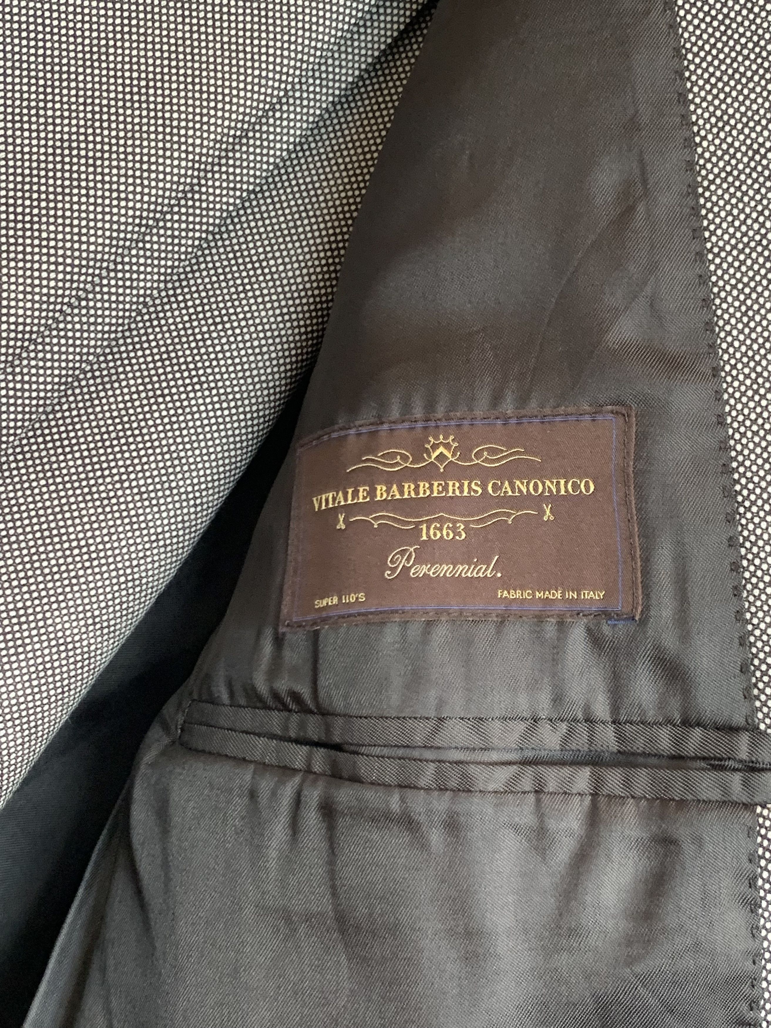 Other Reveres 1949 VBC Wool Double Breasted Suit Size 44R - 4 Thumbnail