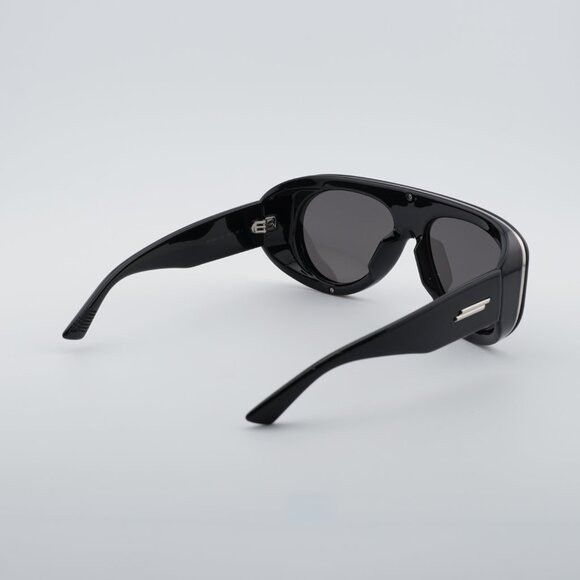 Bottega Veneta Bottega Veneta BV1362S 001 Sunglasses Black Geometric Frame Size ONE SIZE - 5 Thumbnail