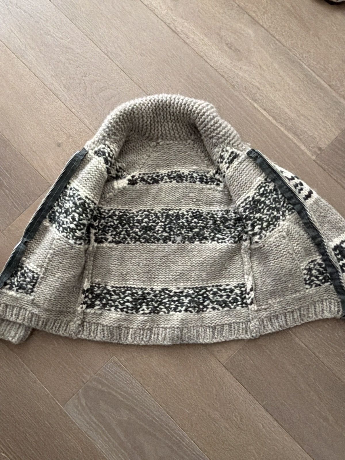 Vintage Vintage Cowichan Knit Patterned Zip Sweater Size S / US 4 / IT 40 - 4 Thumbnail