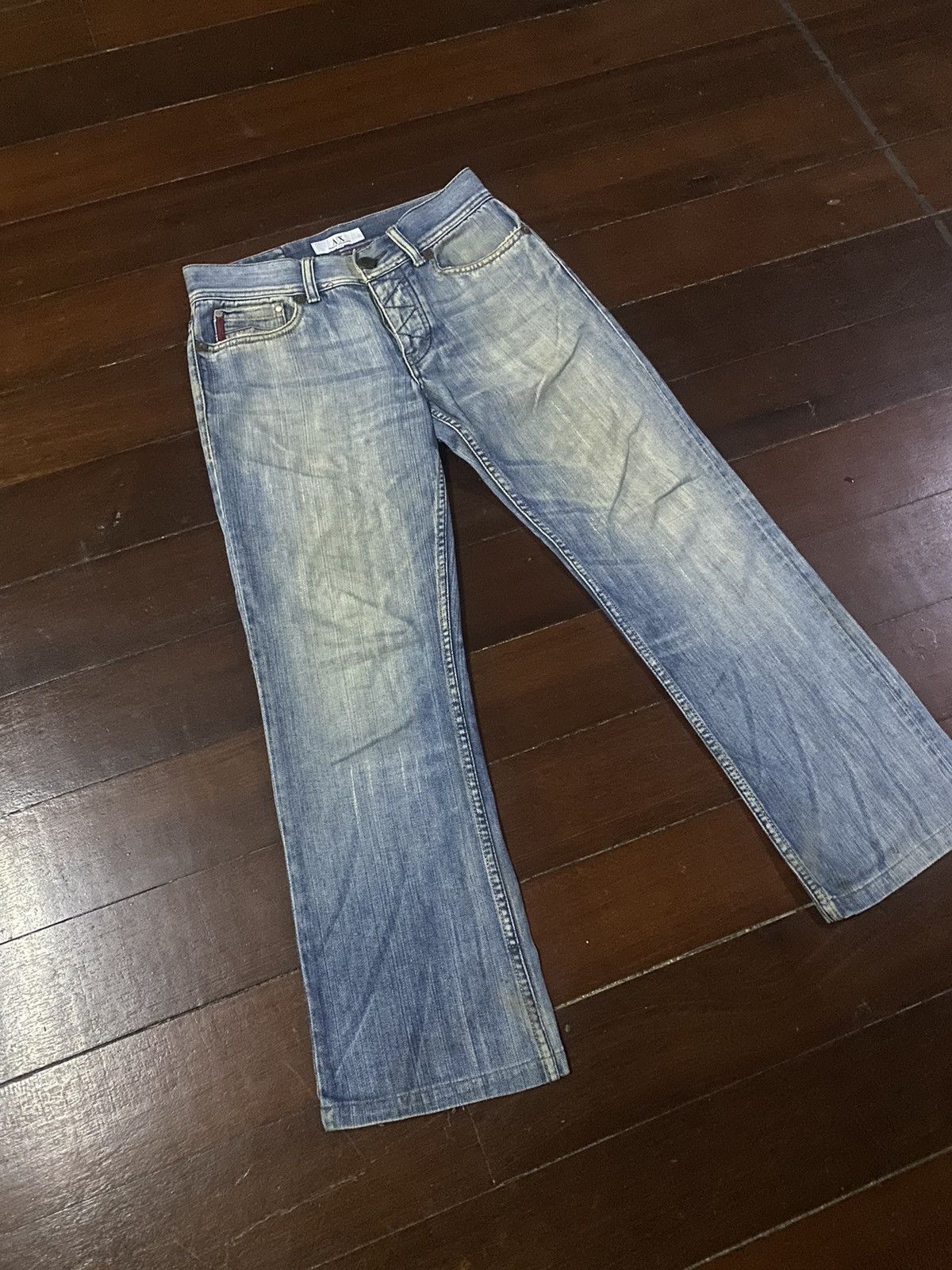 Armani Exchange Nice ARMANI EXCHANGE jeans faded design Size US 32 / EU 48 - 2 Thumbnail