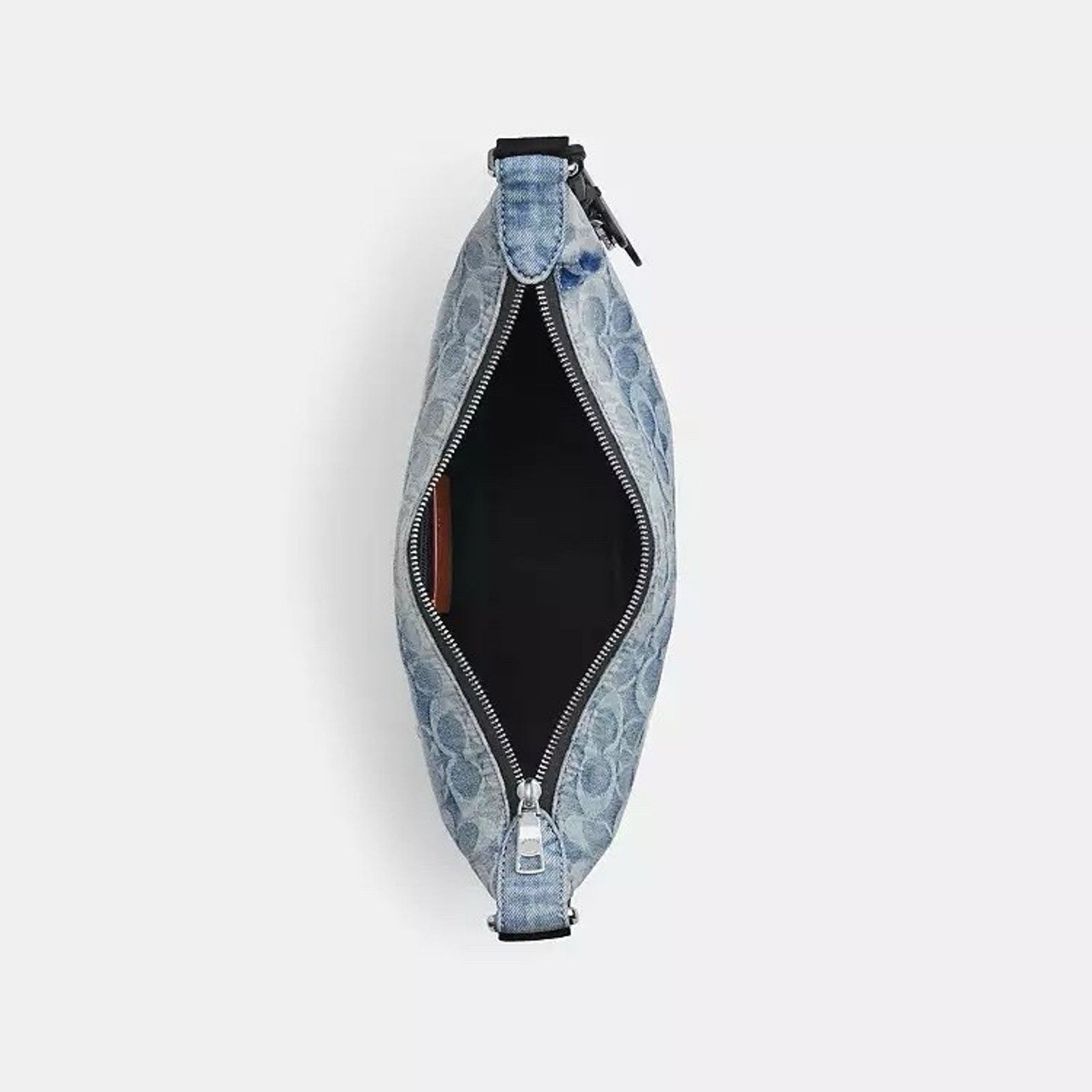 Coach NWT Coach Small Finn Crossbody Pouch Loved Denim CDY53 Size ONE SIZE - 9 Thumbnail