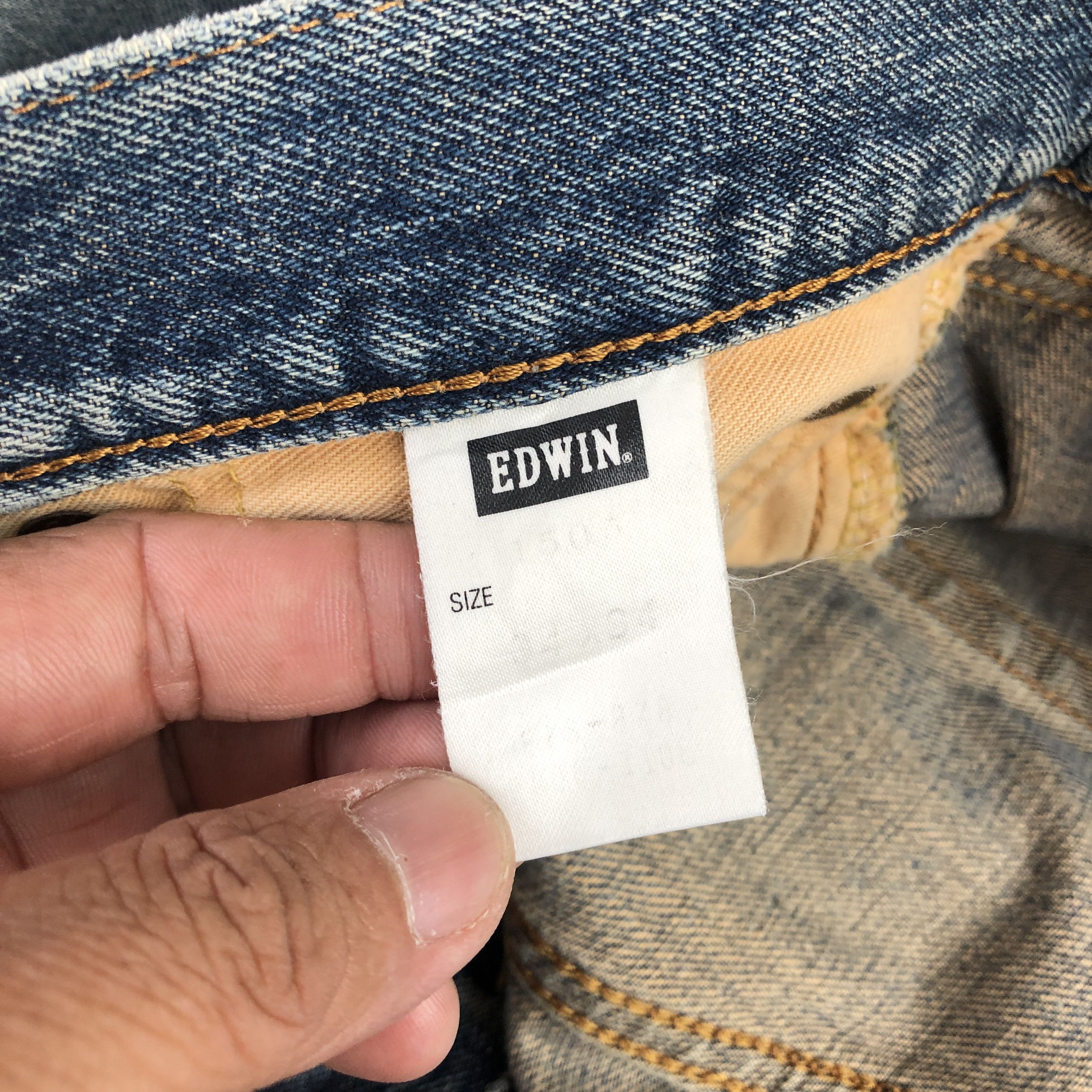 Edwin Vintage Edwin 505 Selvedge Jeans Distressed Mud Wash Denim Size US 32 / EU 48 - 8 Thumbnail