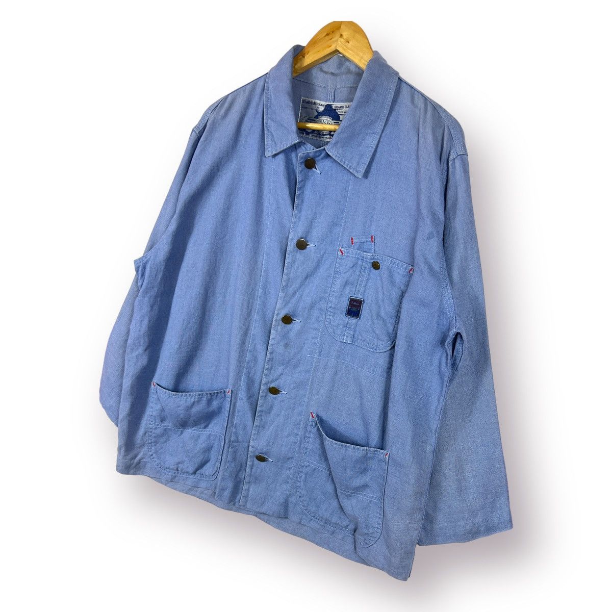 Other 🔥 Light blue soft chore jacket SMD francais de grande Size US L / EU 52-54 / 3 - 2 Thumbnail