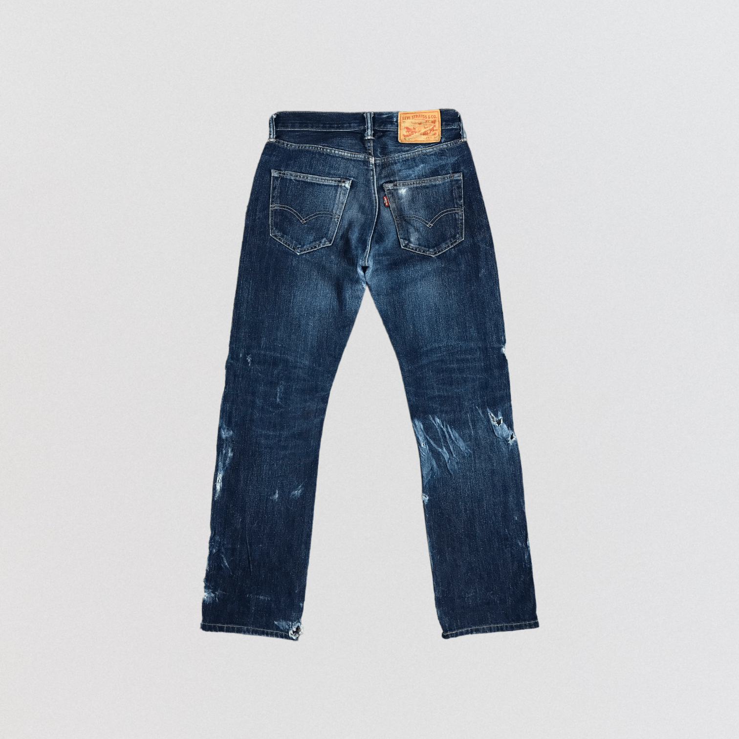 Levi's Vintage Blue Wash Levis 501 Jeans-JM2809 Size US 29 - 2 Thumbnail
