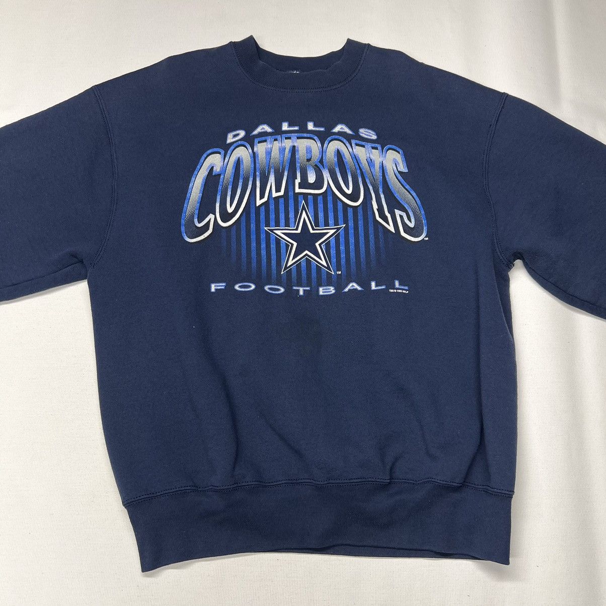 NFL × Vintage Vintage Dallas Cowboys Crewneck Blue Sweatshirt Football 90s Size US XL / EU 56 / 4 - 2 Thumbnail