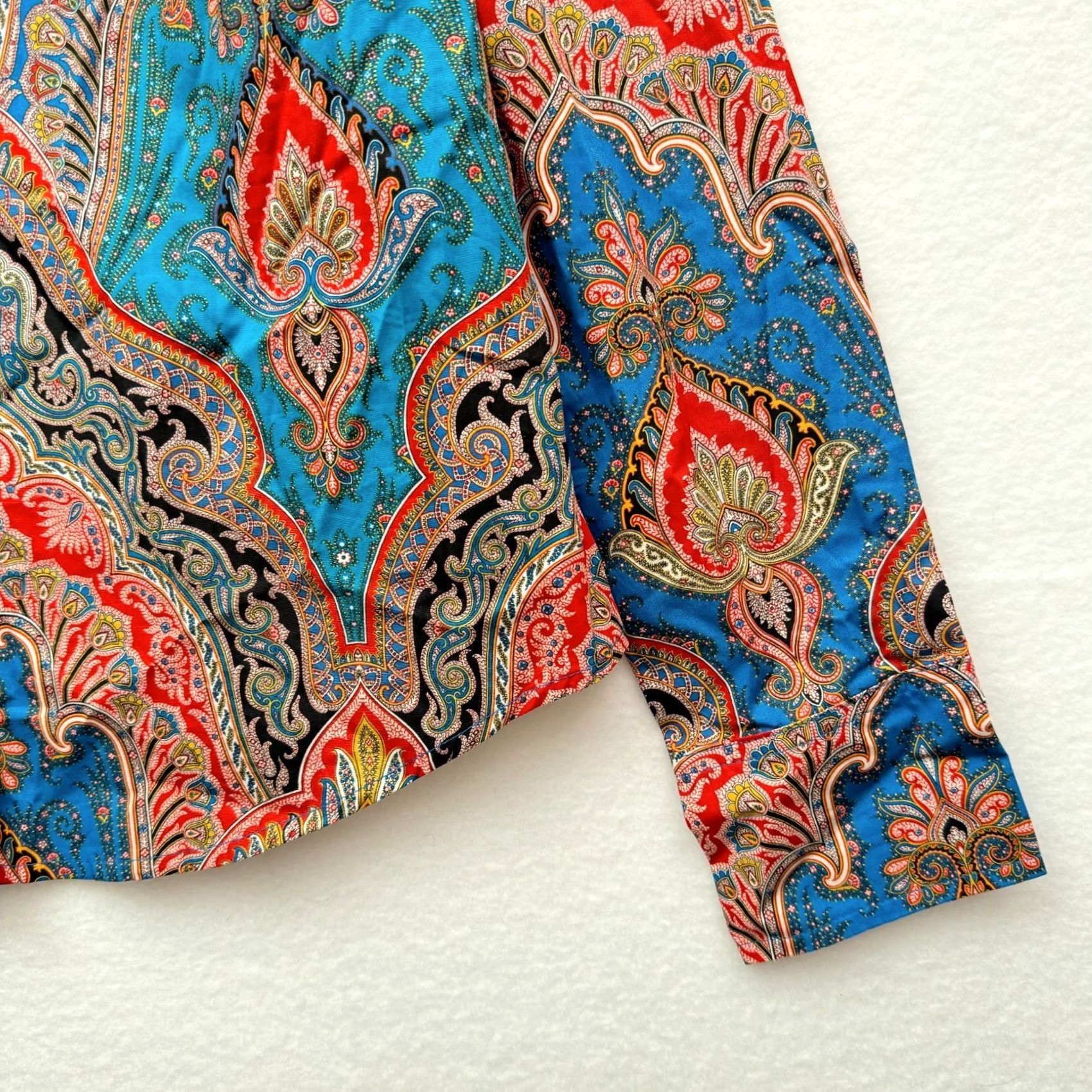 J.Crew J.CREW Shirt Womens 6 Slim Button-Up Paisley NWT Multicolor Long Sleeve Collared Size M / US 6-8 / IT 42-44 - 3 Thumbnail
