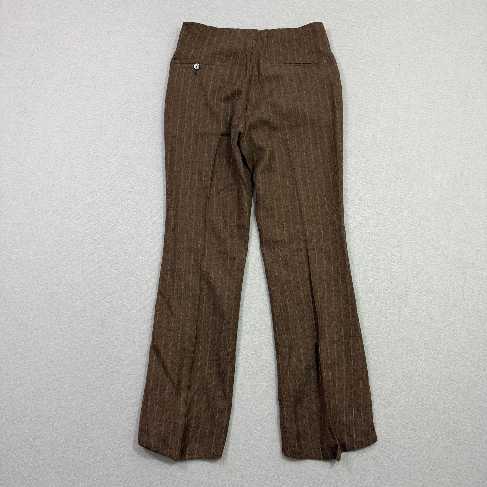 Vintage Vintage A1 Kotzin Action Slacks Pants 28x28 Brown Striped Size US 28 / EU 44 - 8 Thumbnail