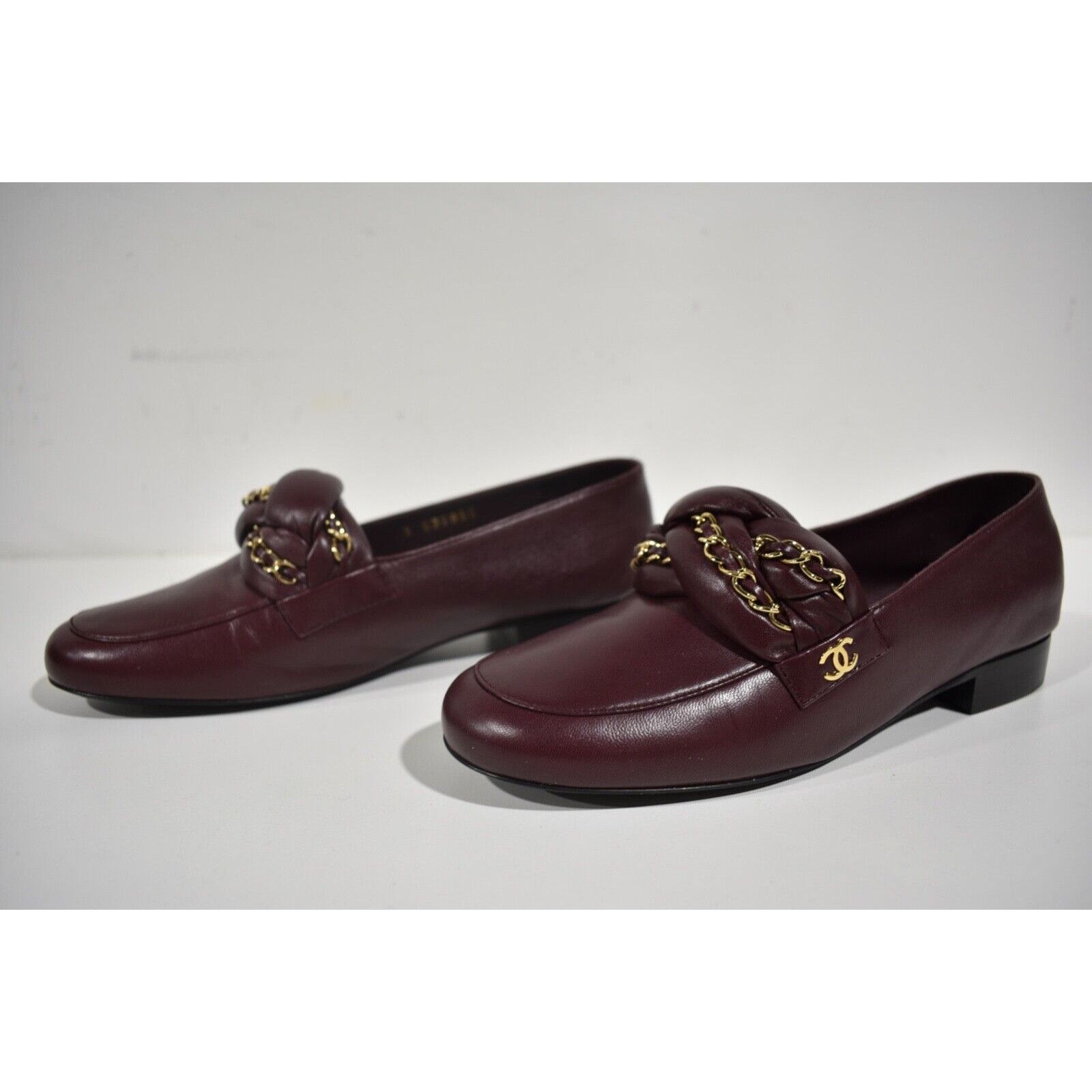 Chanel 17A Braided CC Logo Gold Chain Slide Loafer Moccasin Flat 37 Size US 7 / IT 37 - 8 Thumbnail