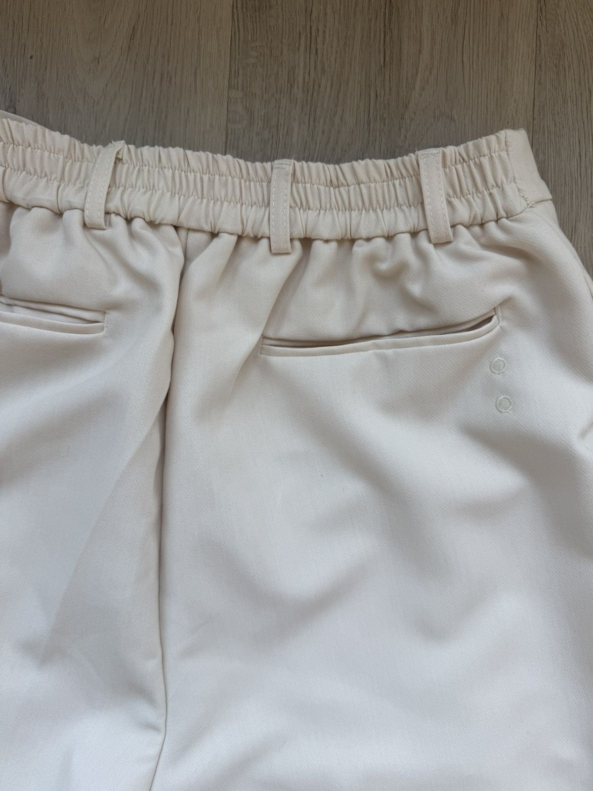 About:Blank about:blank Men’s Pleated Trousers- Off White Size 34R - 4 Thumbnail
