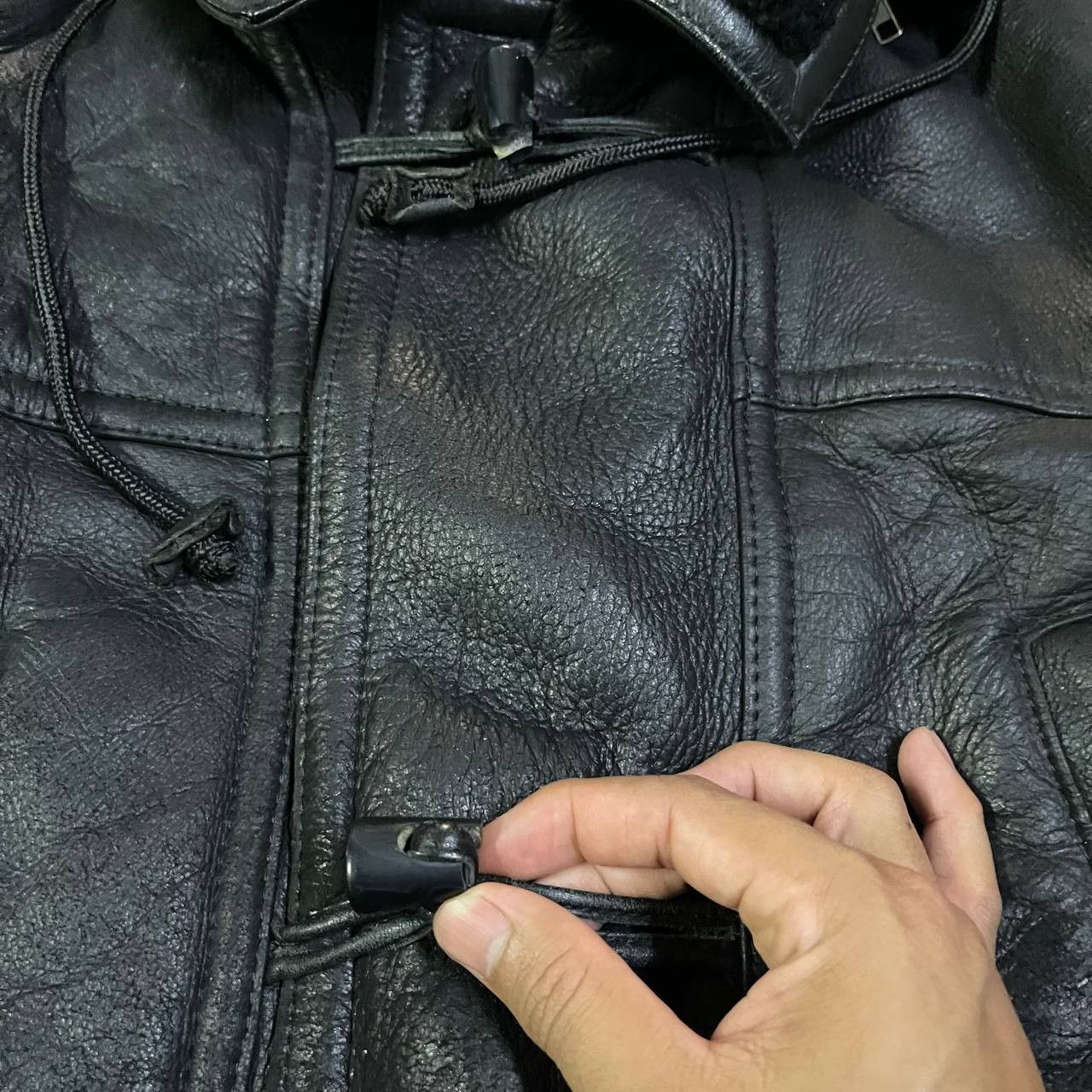 Leather Vintage Ulcolow Shearling Leather Duffle Coat Size US M / EU 48-50 / 2 - 5 Thumbnail
